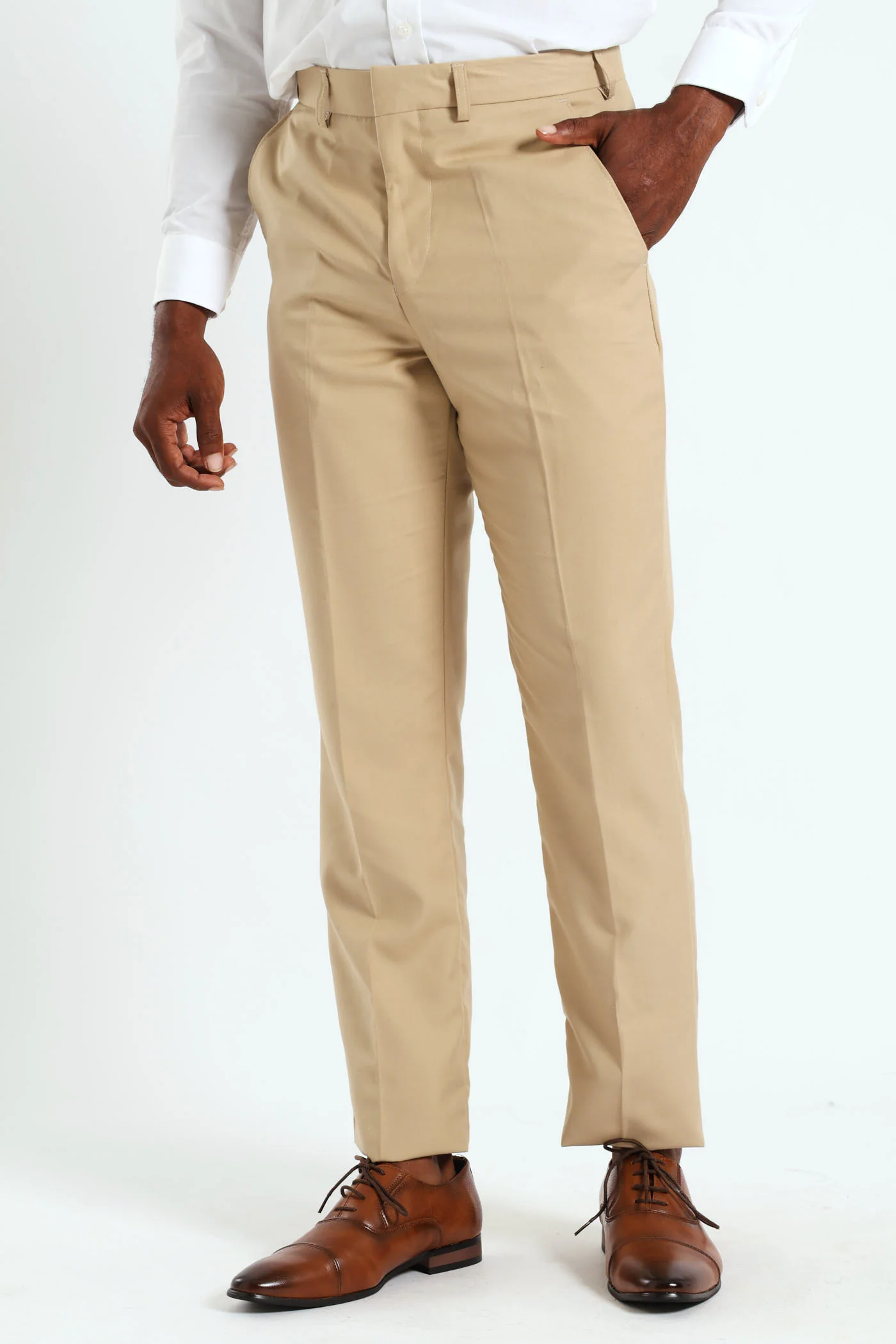 Basic Smart Trouser - Tan - Image 2
