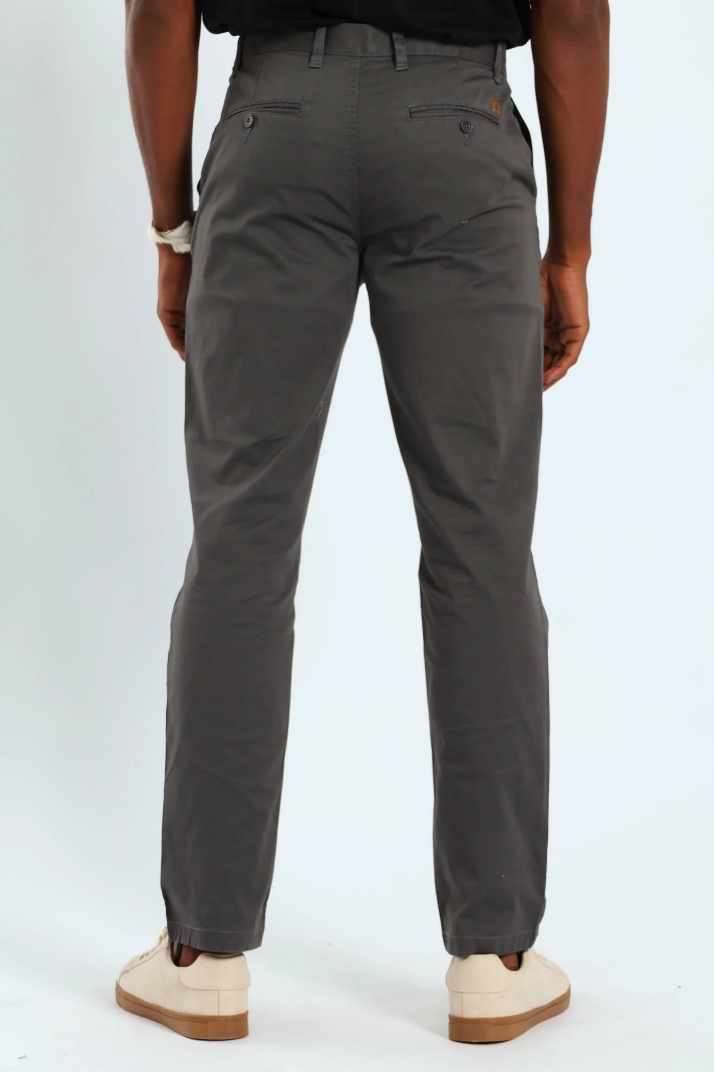 Basic Straight Stretch Chino - Grey - Image 2