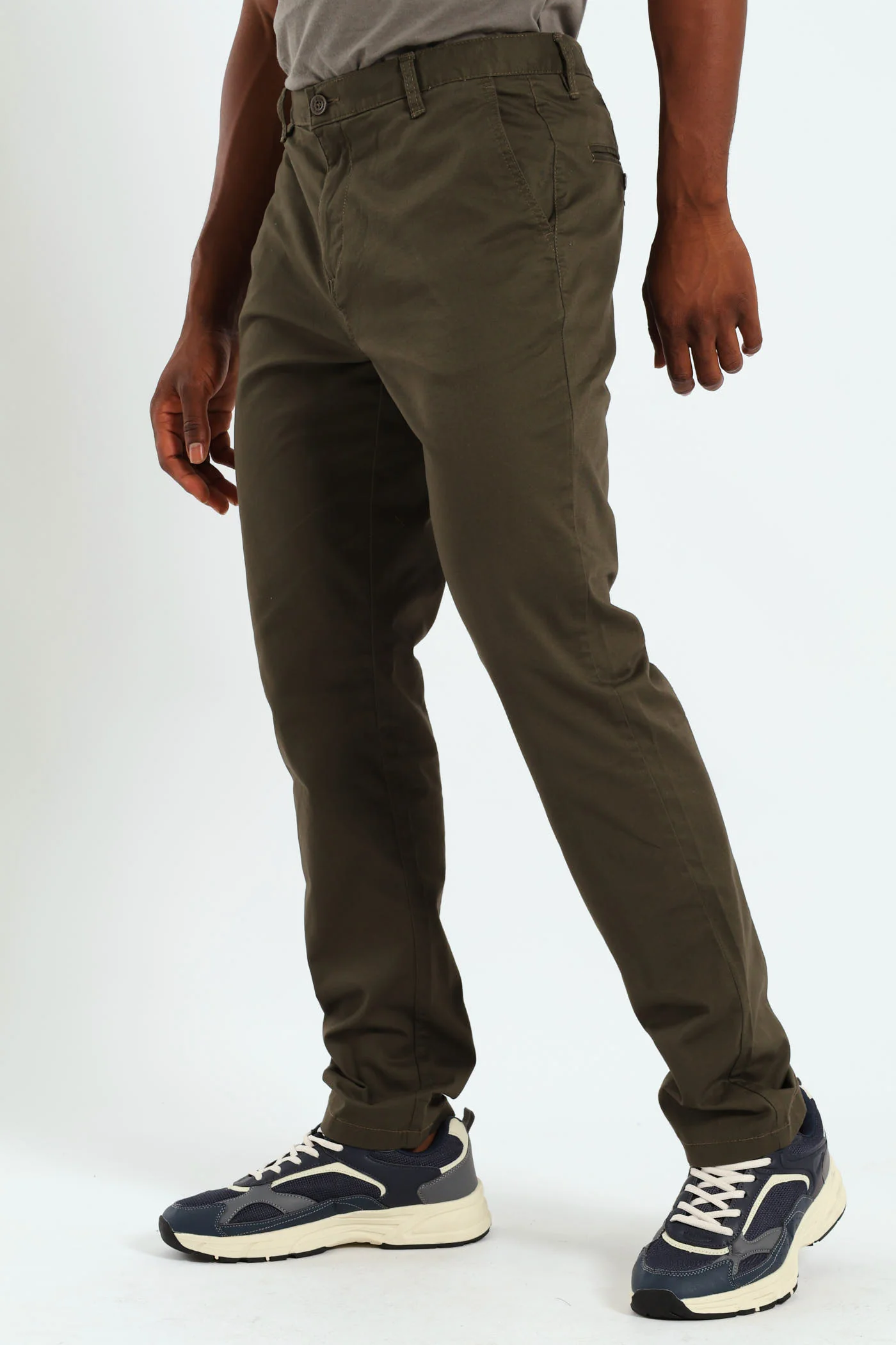 Basic Straight Stretch Chino - Green - Image 2