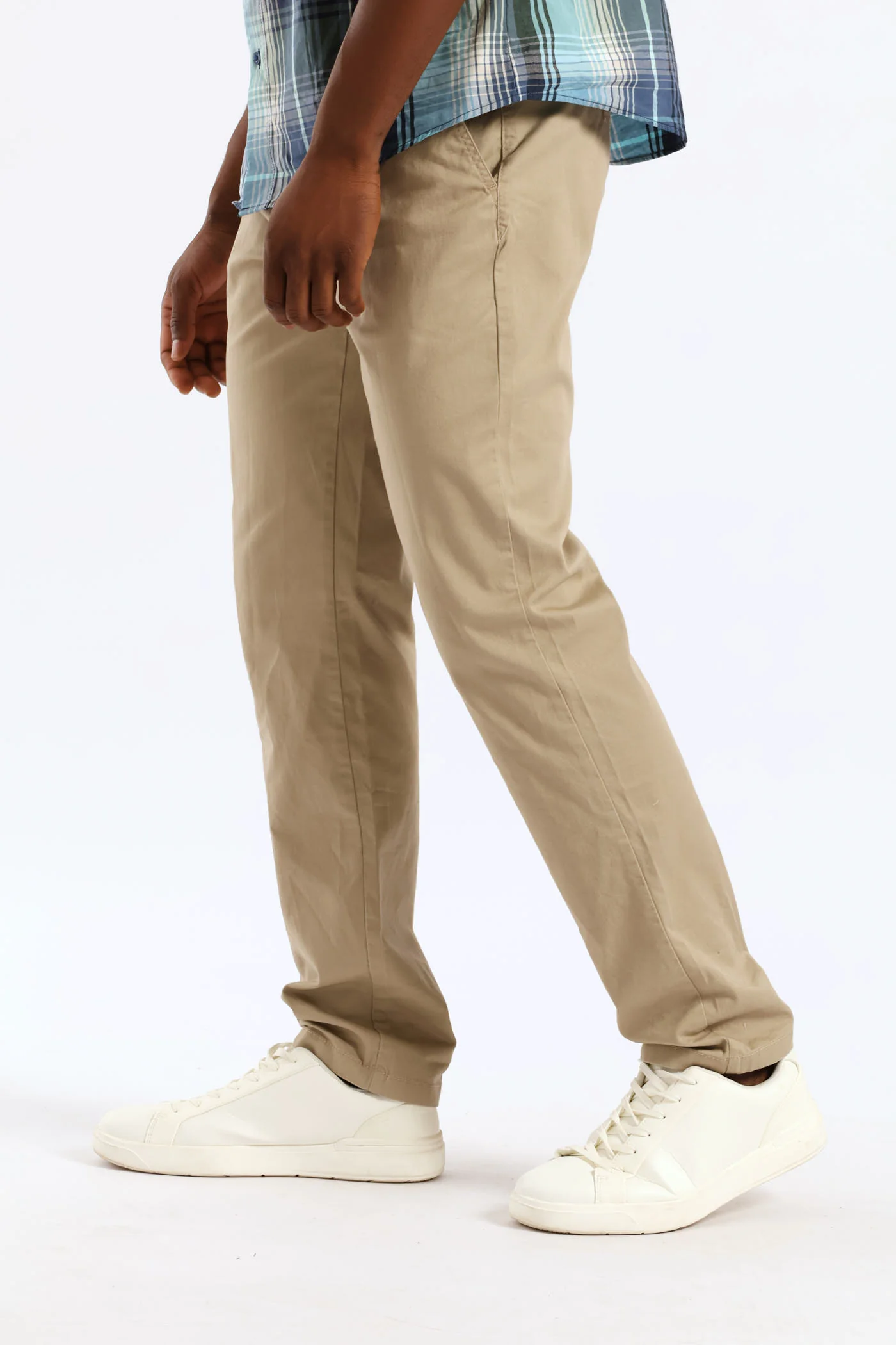 Basic Straight Stretch Chino - Stone - Image 3