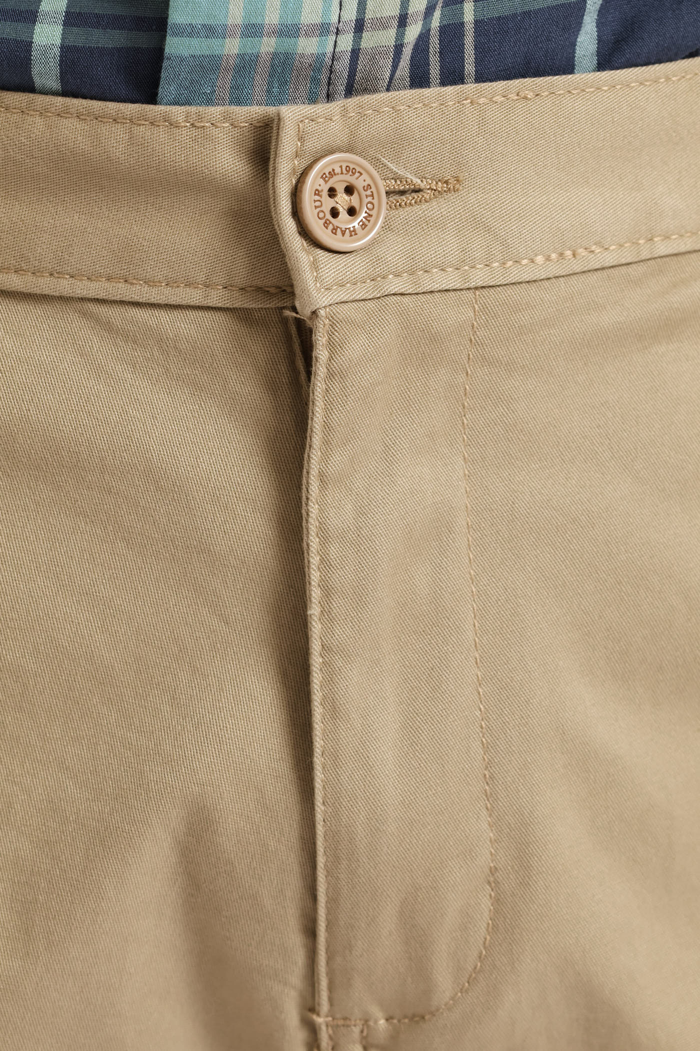 Basic Straight Stretch Chino - Stone - Image 5