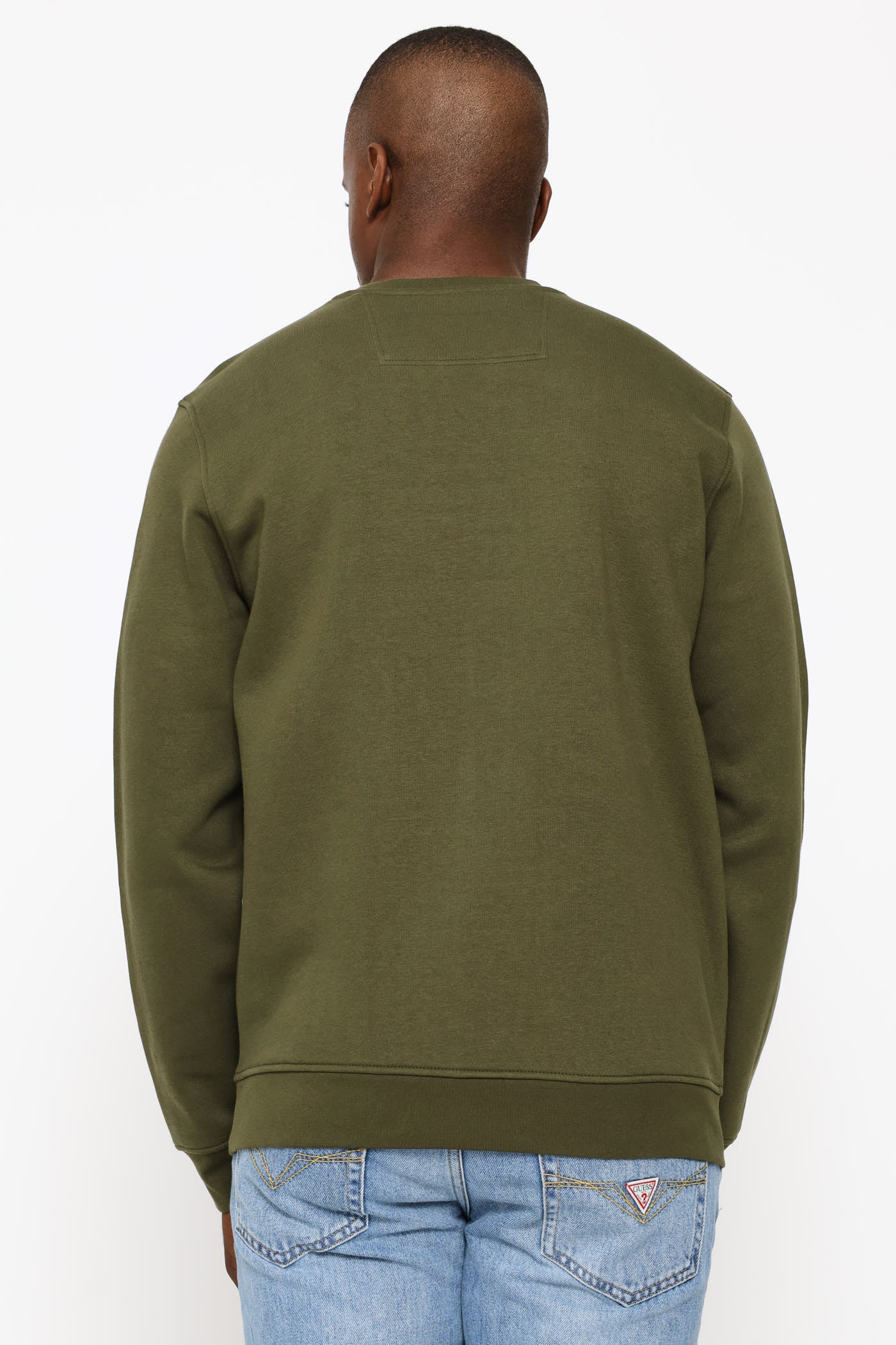 Basic Sweatshirt - Olive - Image 4
