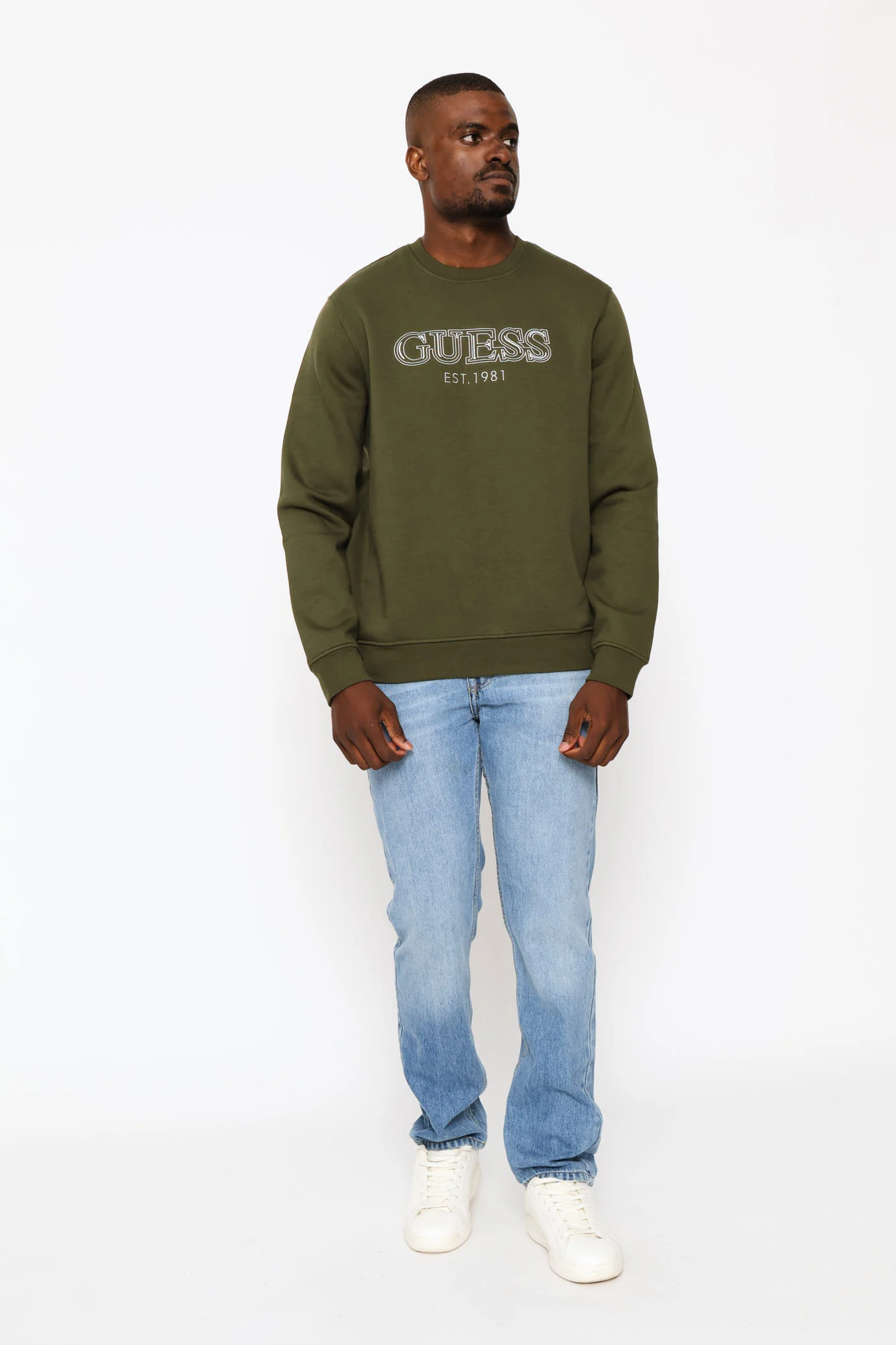 Basic Sweatshirt - Olive - Image 5