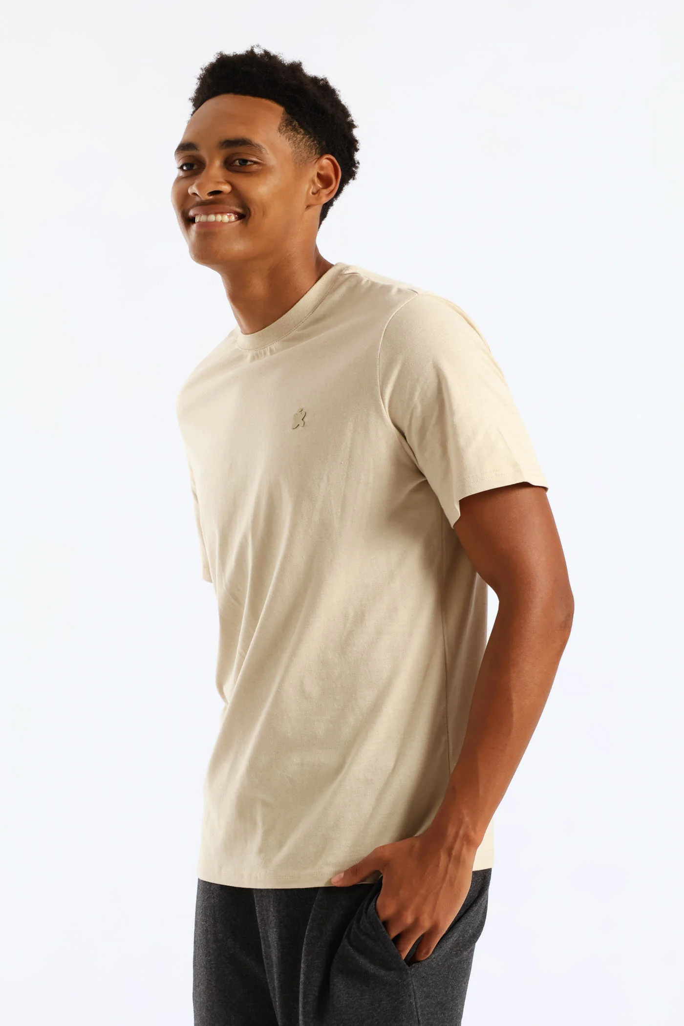 Basic Tee - Stone - Image 4