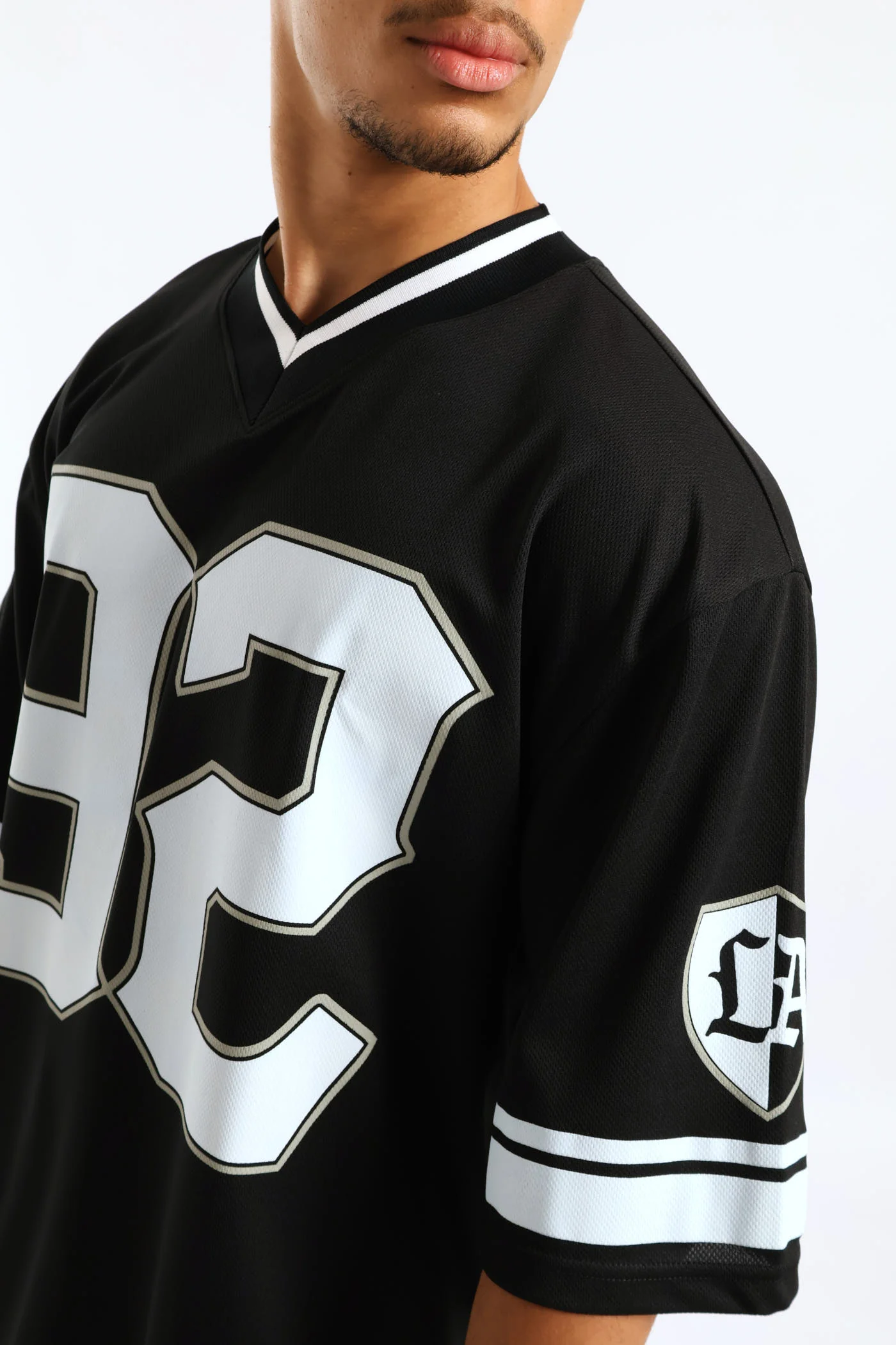 Basketball Boxy Fit Tee - Black - Image 2