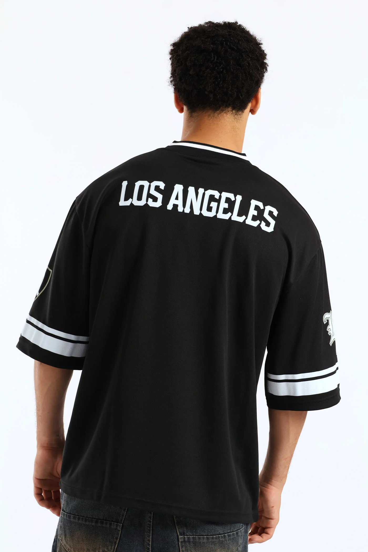 Basketball Boxy Fit Tee - Black - Image 5