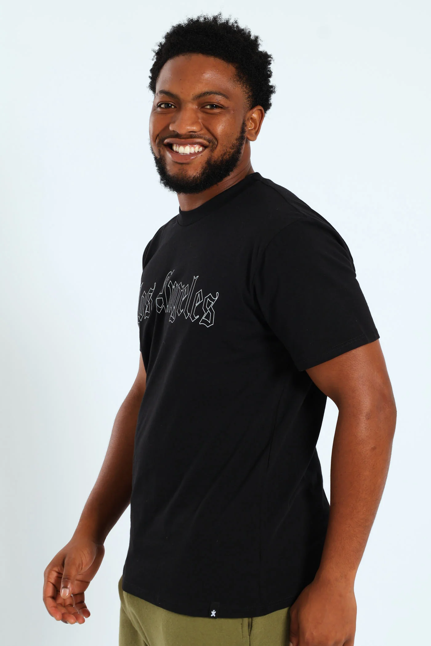 Basketball Front & Back Printed Tee - Black - Image 3