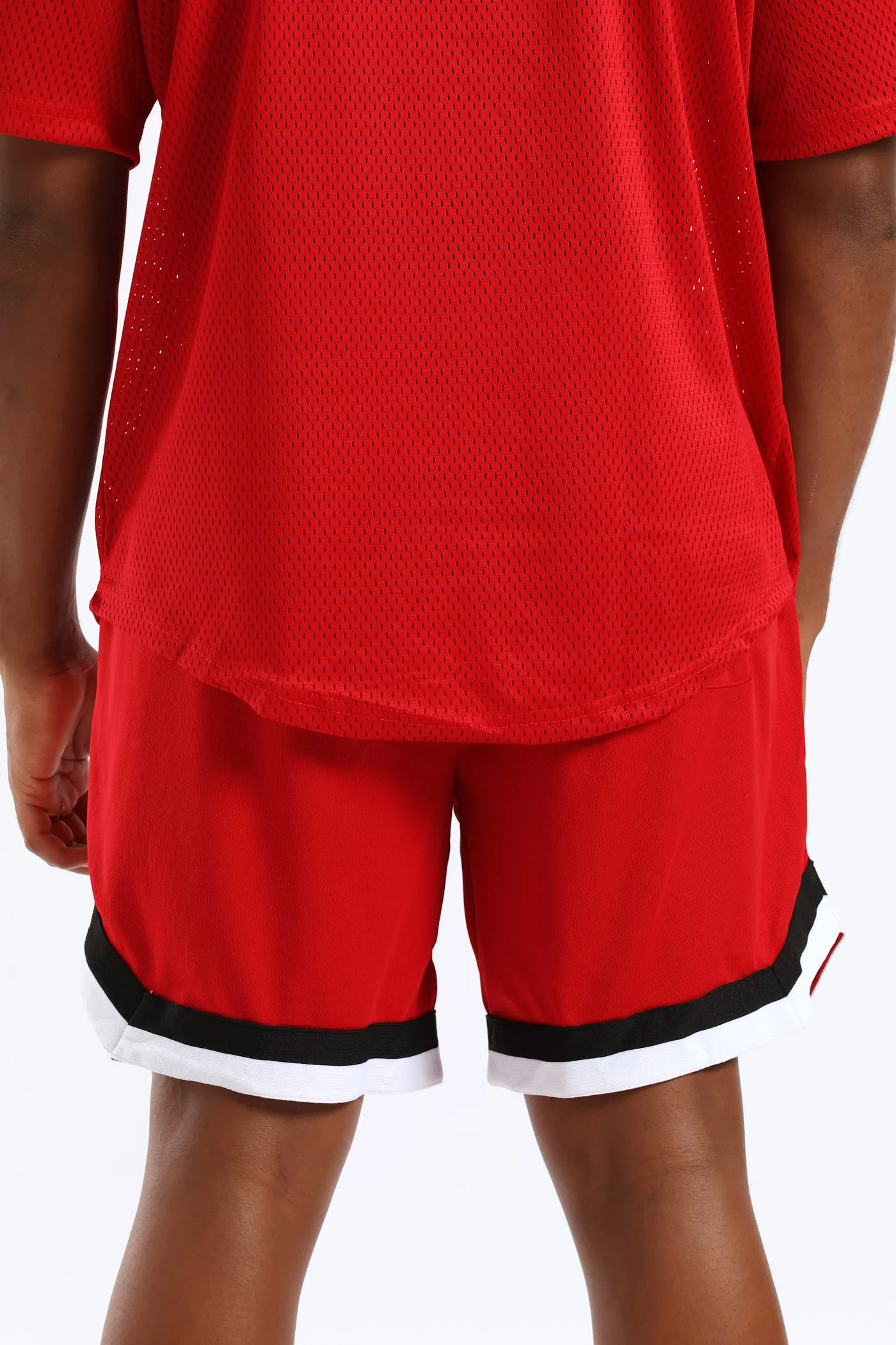 Basketball Shorts - Red - Image 4