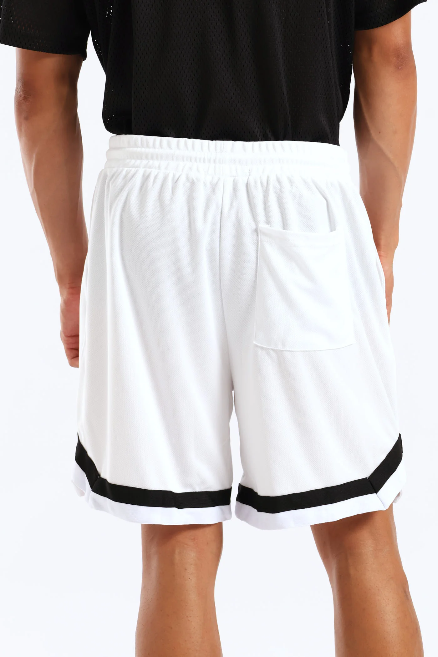 Basketball Shorts - White - Image 4