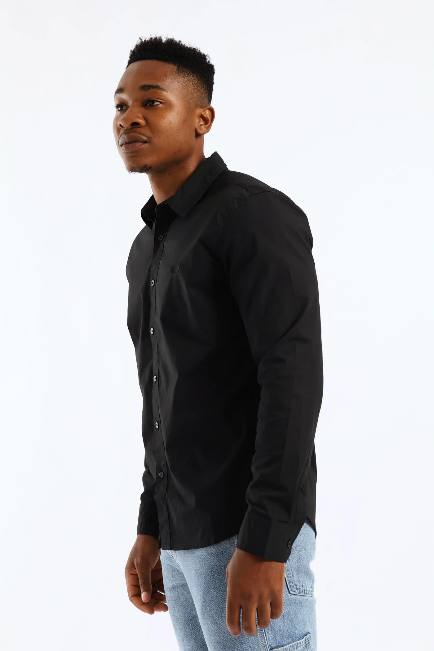 Battery Hm Slim Shirt - Black - Image 3