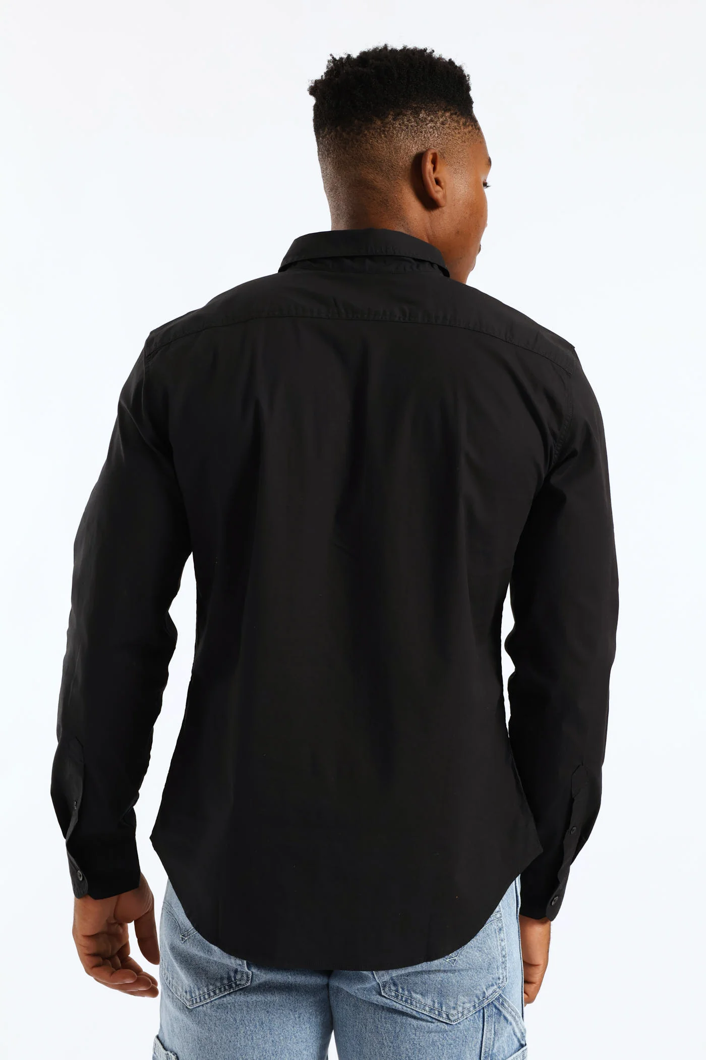 Battery Hm Slim Shirt - Black - Image 4