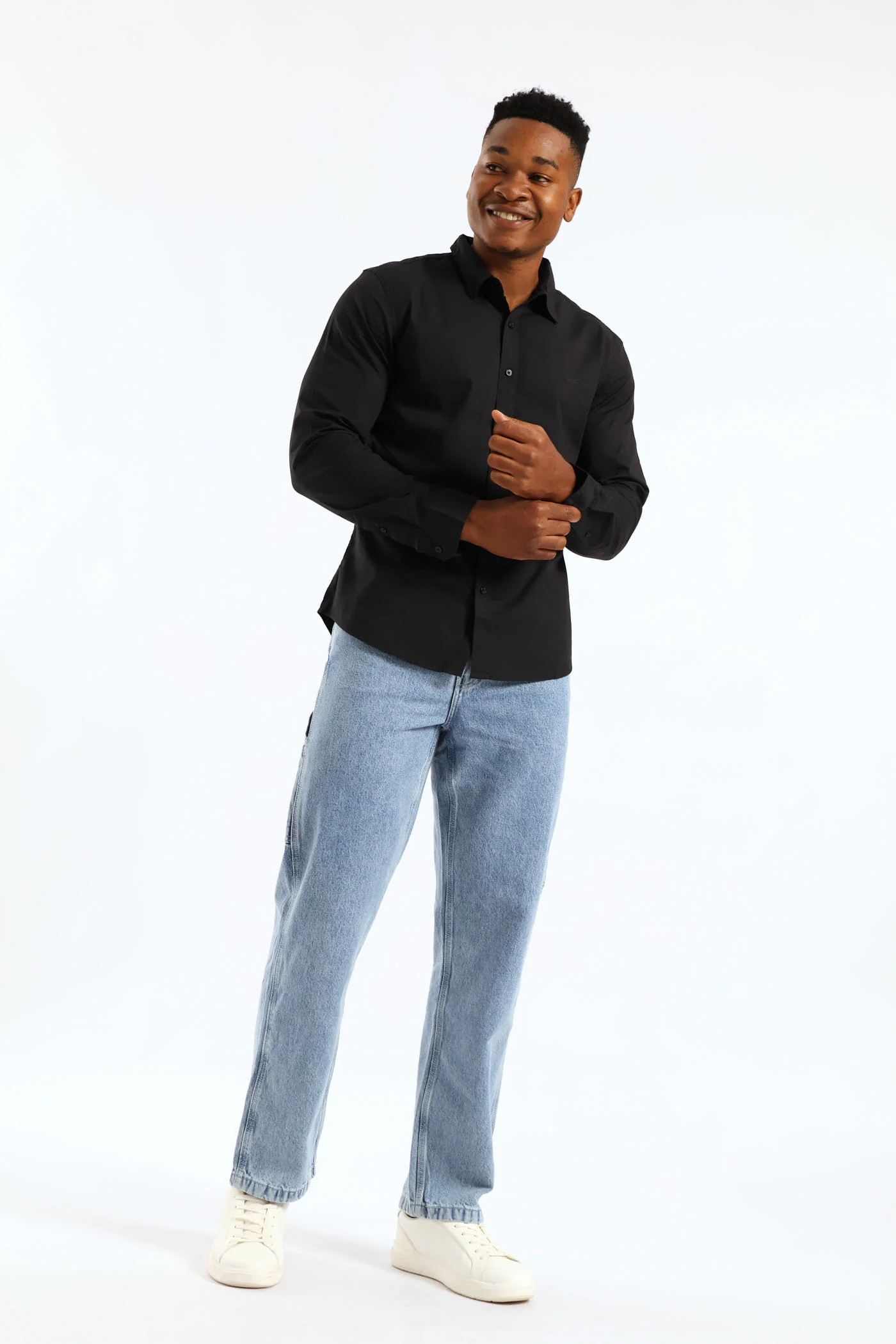Battery Hm Slim Shirt - Black - Image 5