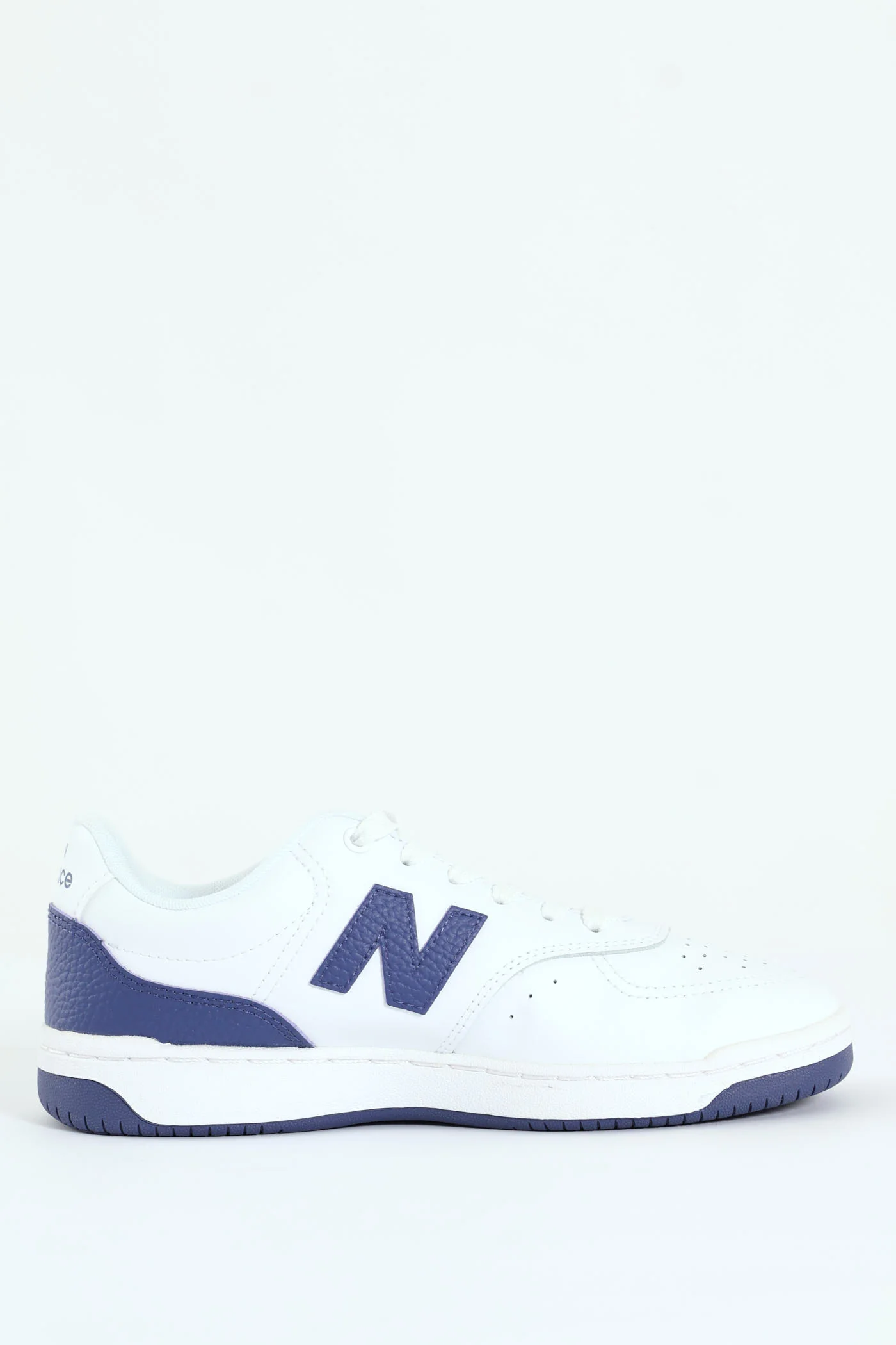 BB80 Court Lace Up Sneaker - White/Navy - Image 3
