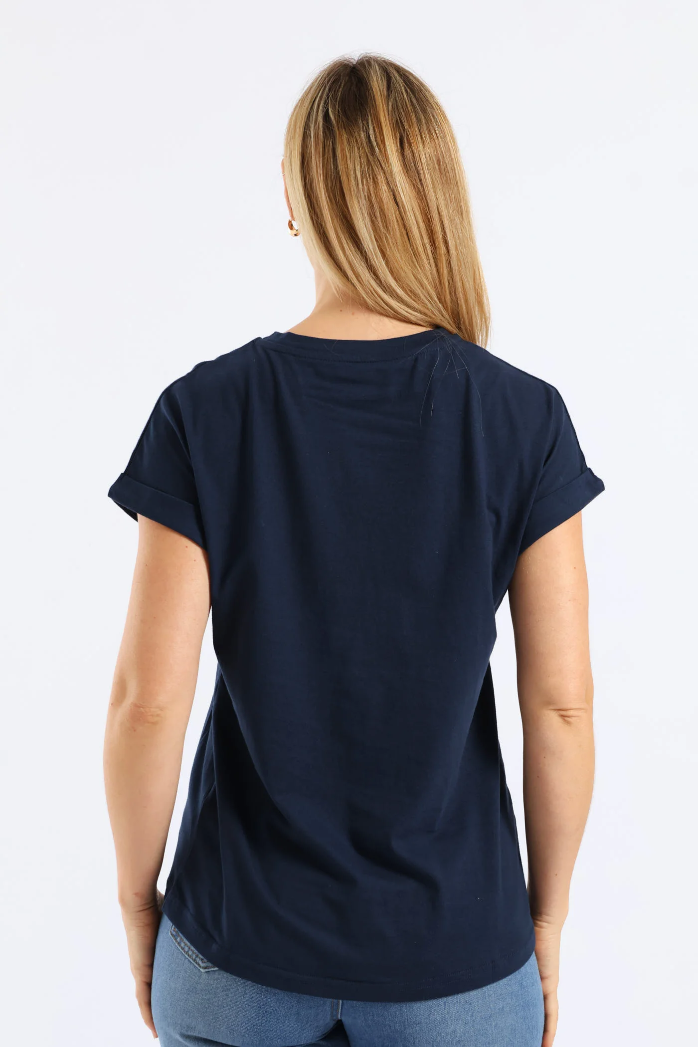 Be The Energy Floral Muscle Tee - Midnight Blue - Image 4