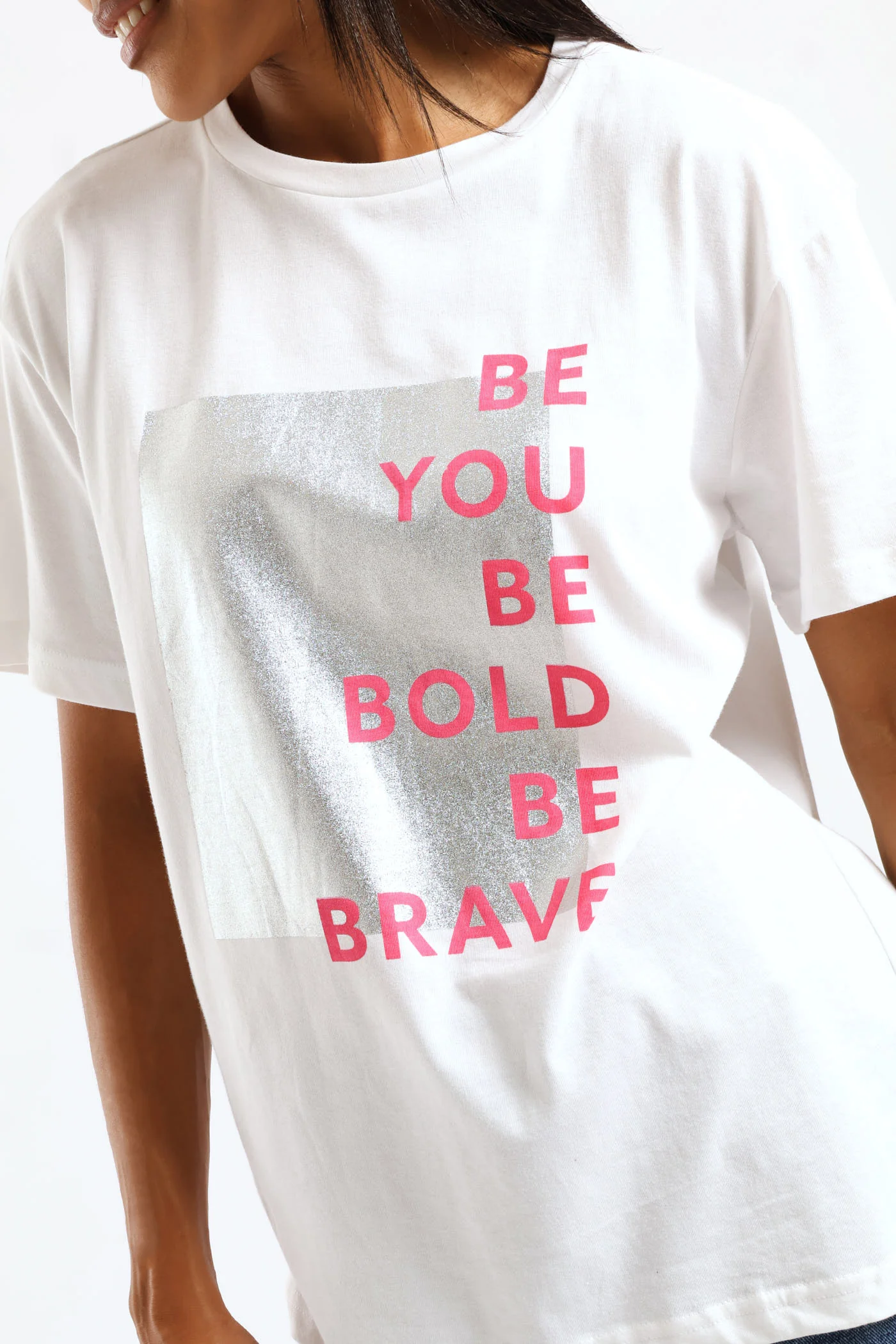 Be You Square Paste Tee - White - Image 2