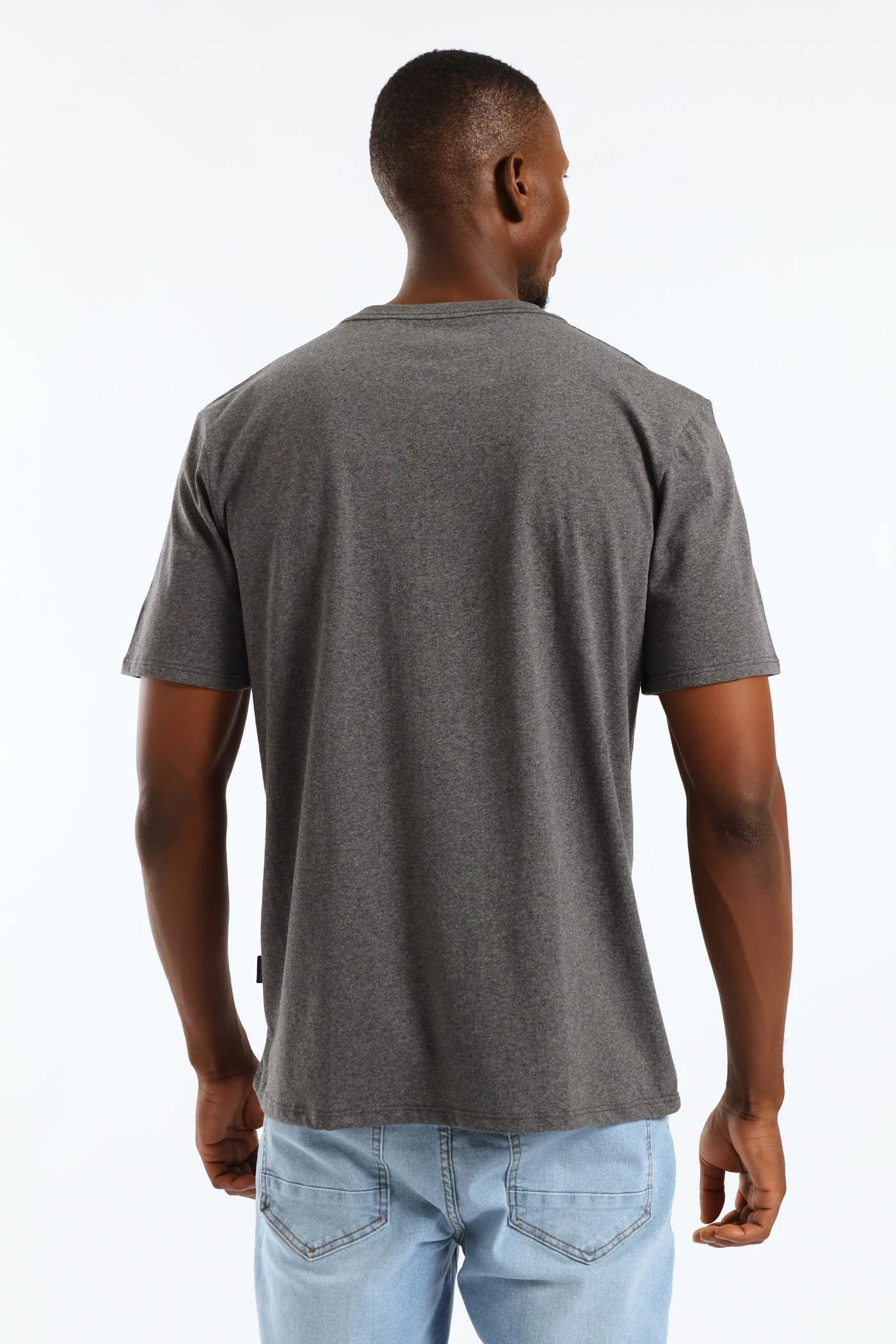 Beach Club Tee - Charcoal Melange - Image 2