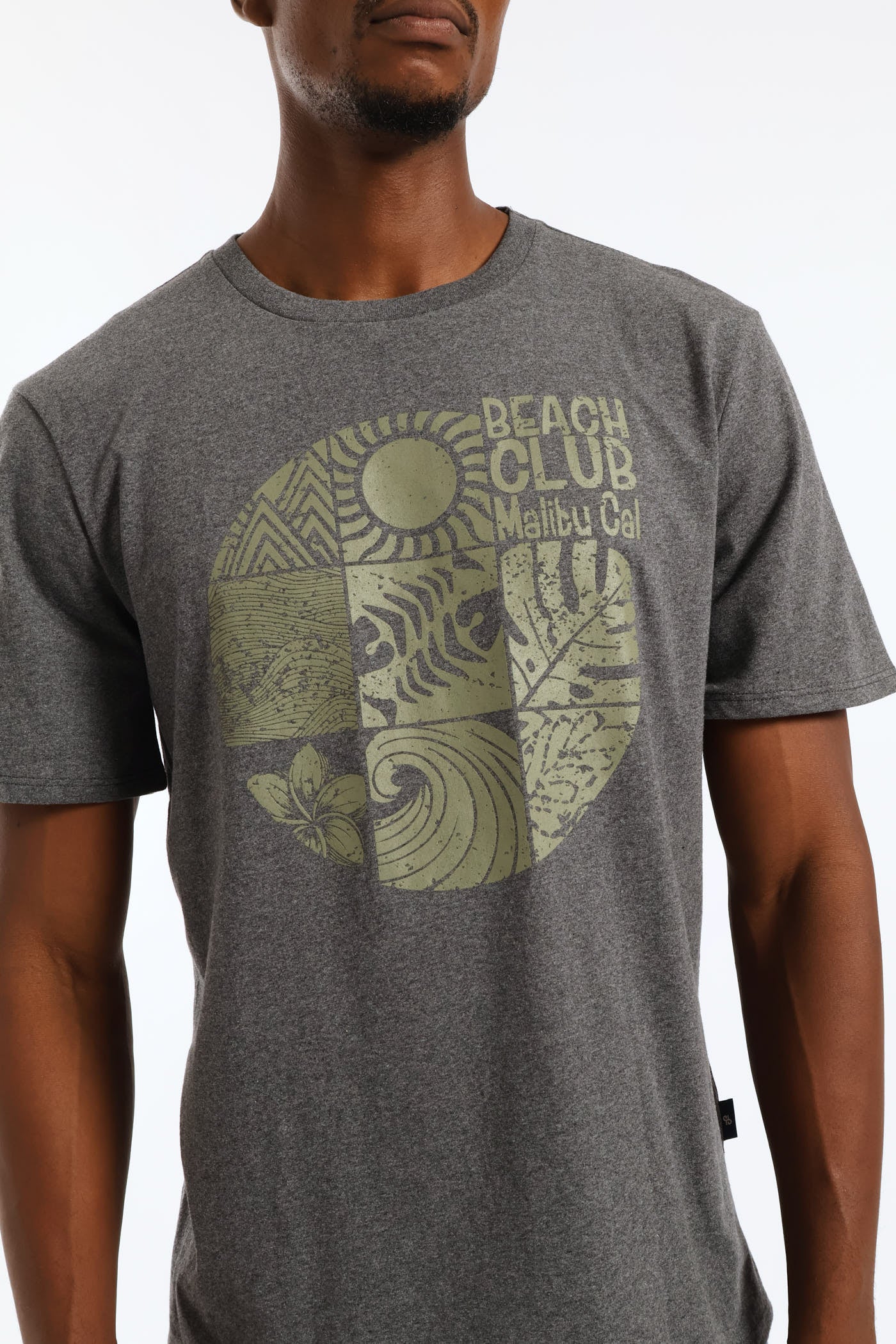 Beach Club Tee - Charcoal Melange - Image 5