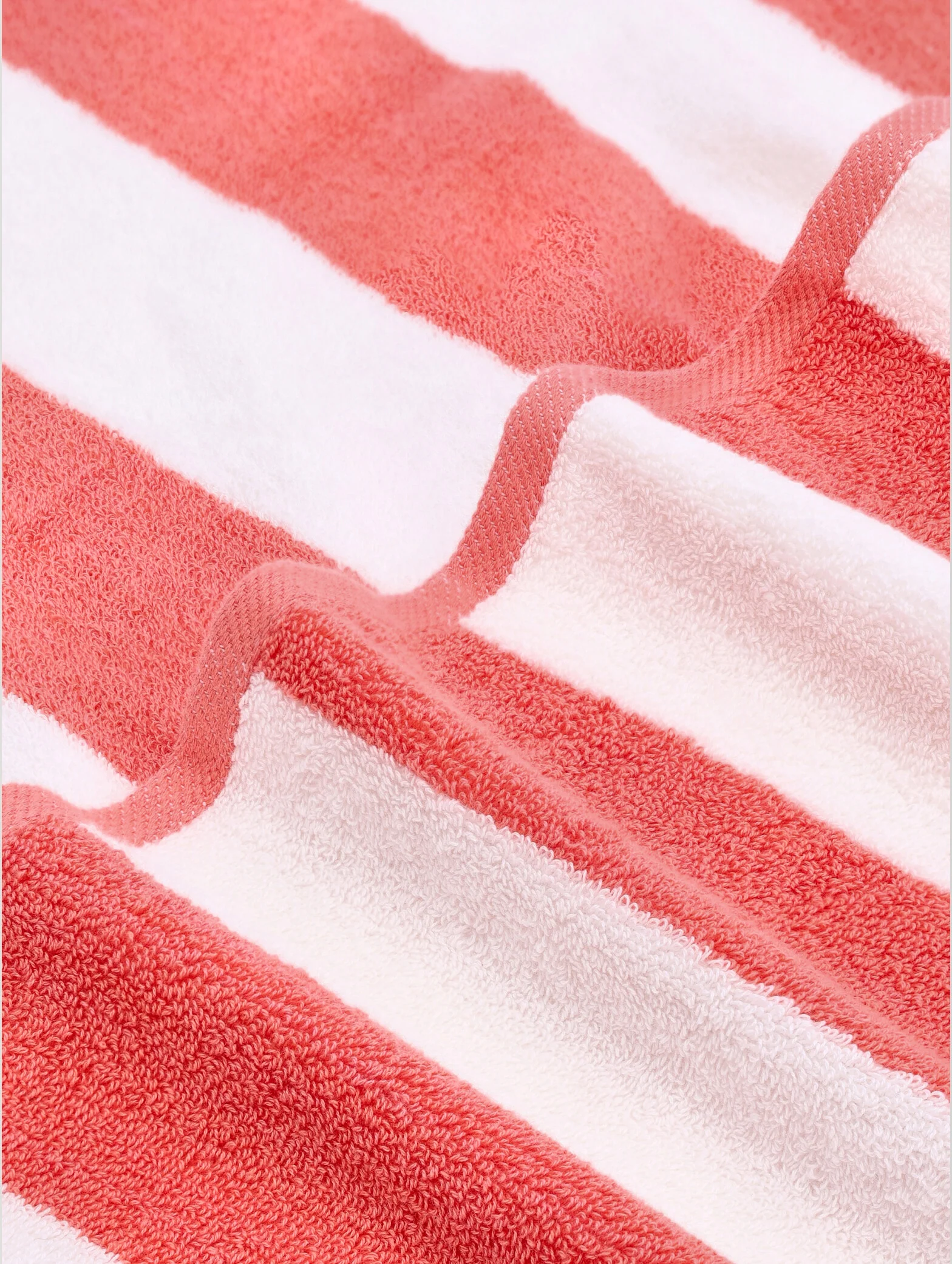 Beach Towel Christy Stripe - Coral - Image 3