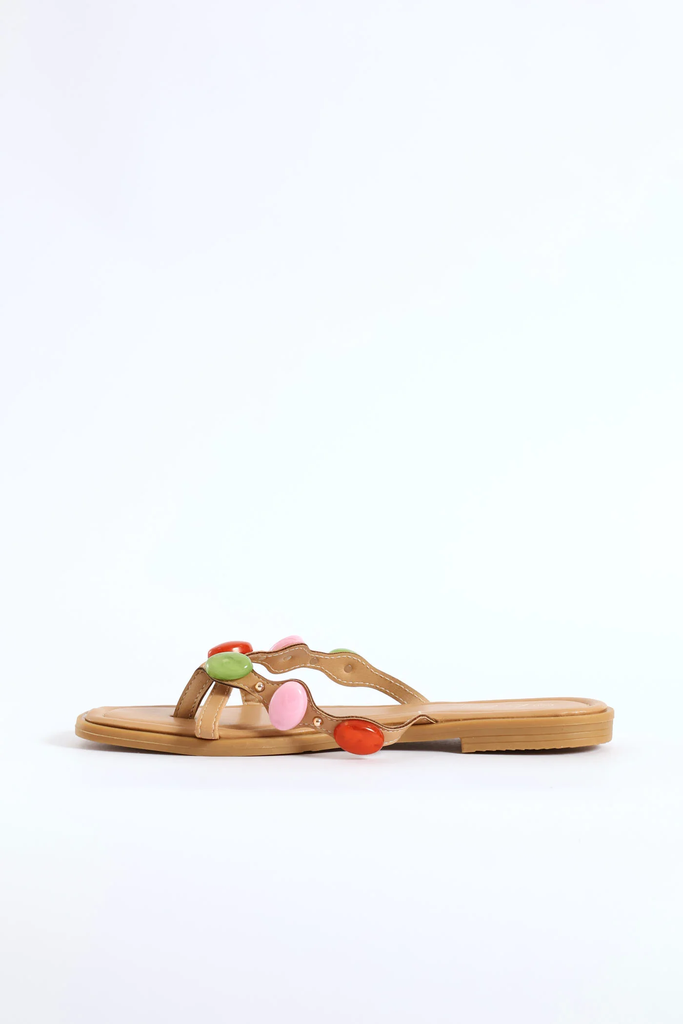 Beaded Thong Sandal - Multi - Image 4