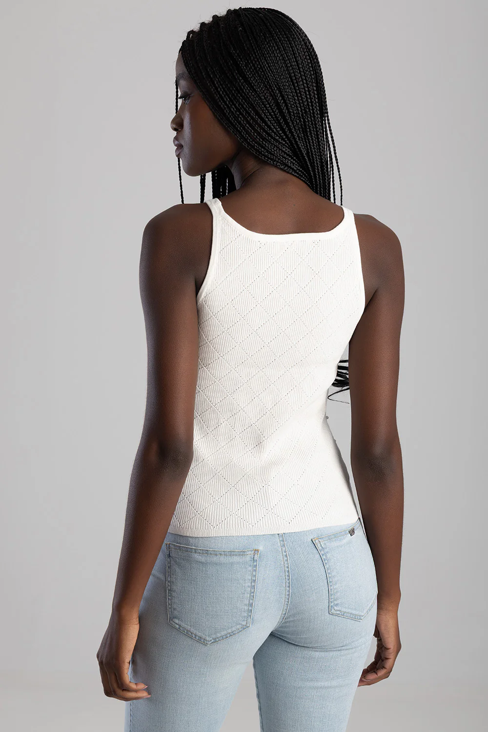 Beaded Vest - White - Image 4