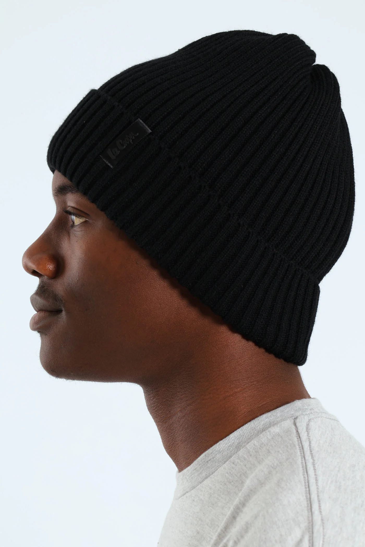 Beanie With Lining - Black - Image 4