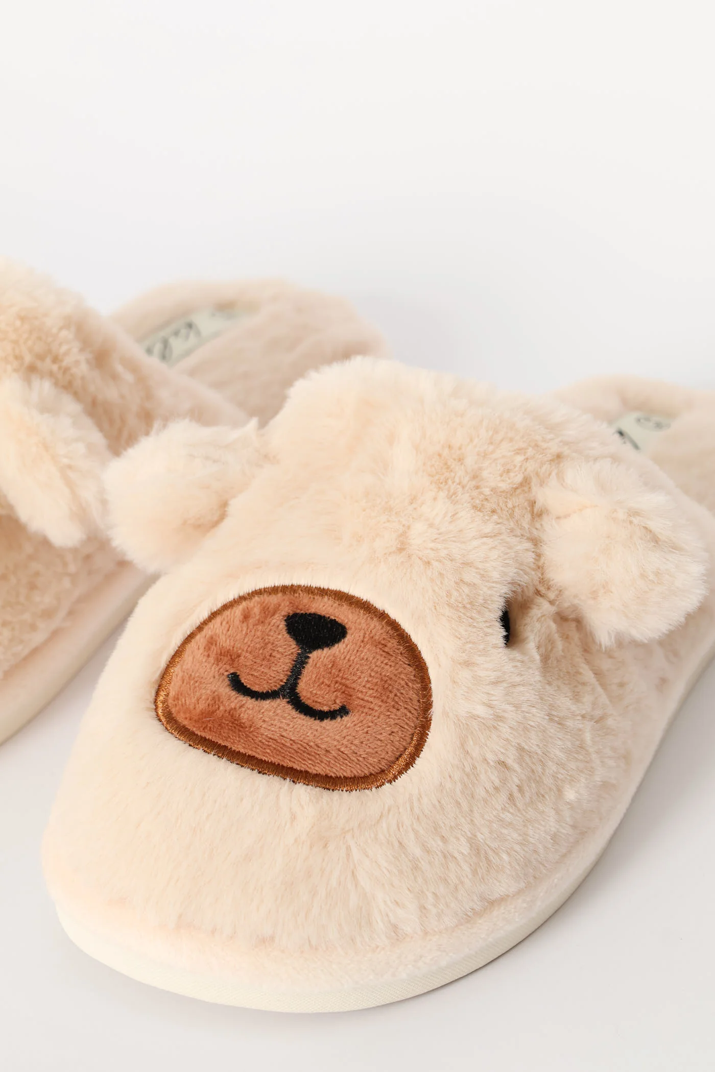 Bear Novelty Slipper - Natural - Image 2