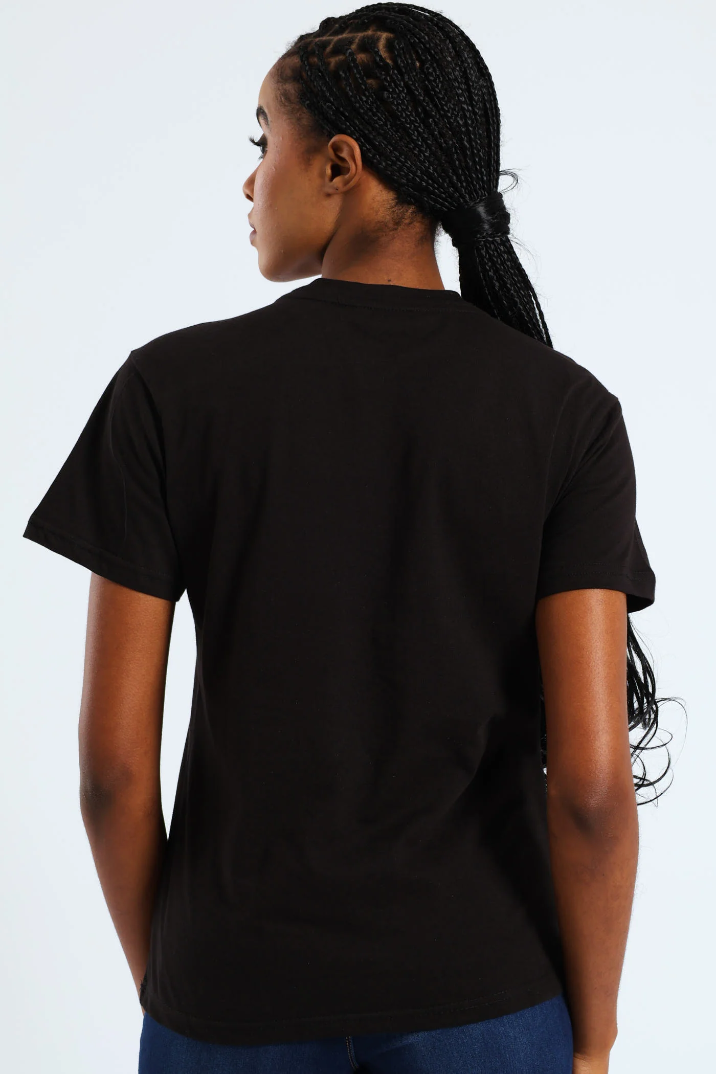 Beauty In Chaos Abstract Frame Foil Tee - Black - Image 3