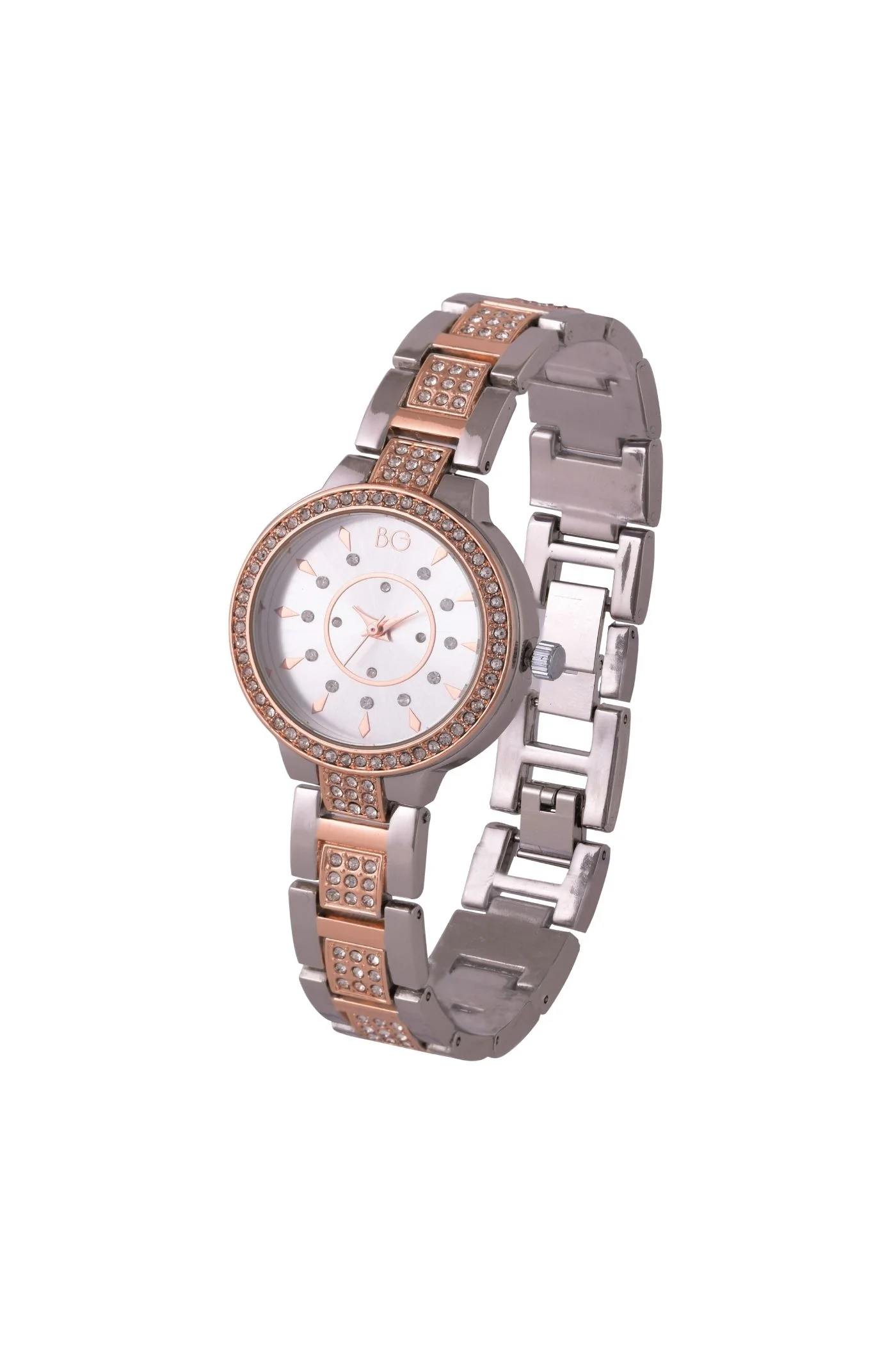 Bedazzle Watch - Silver & Rose Gold - Image 2