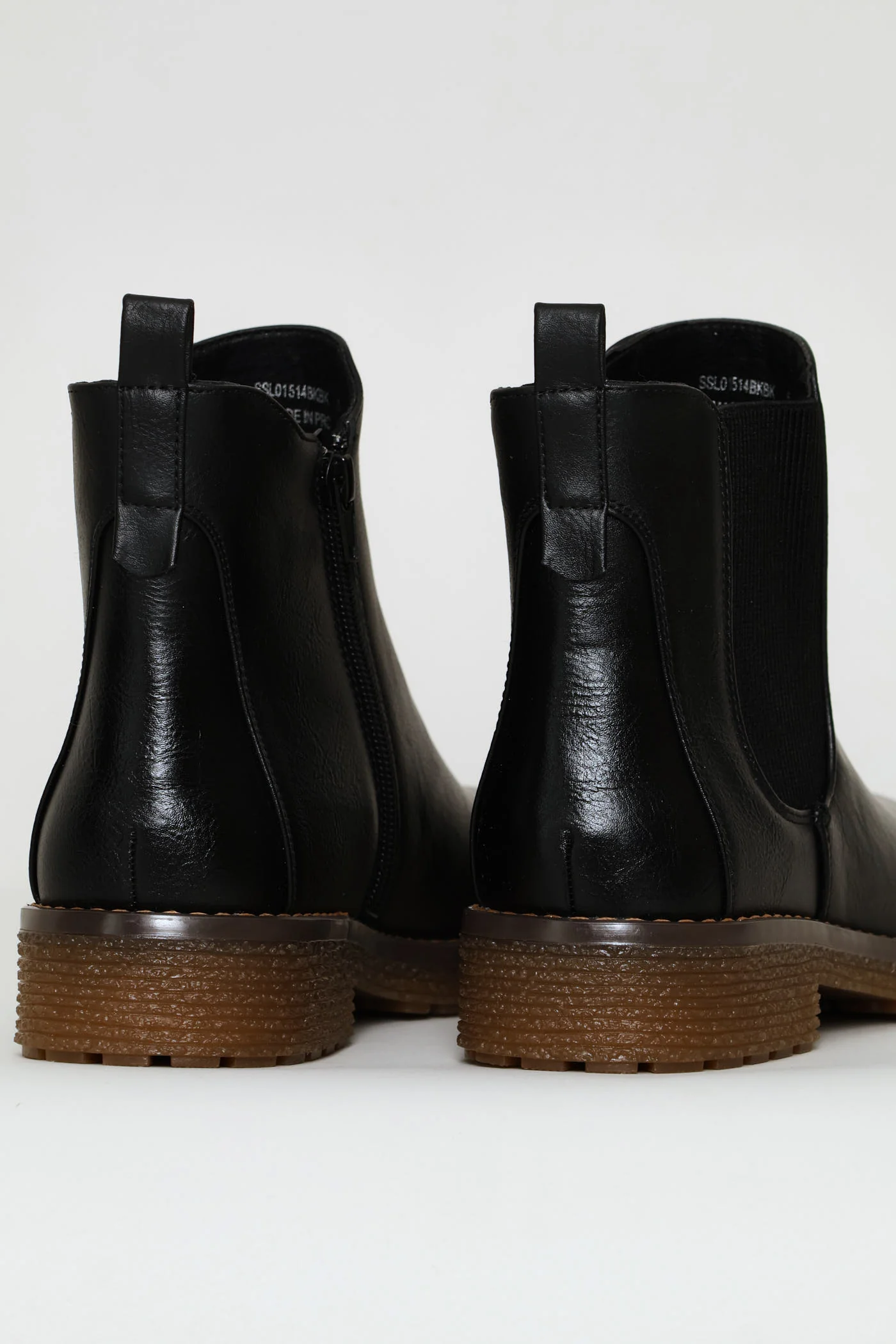 Belinda Lug Sole Chelsea Boot - Black - Image 4