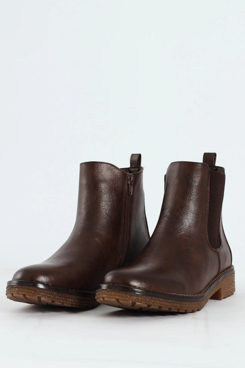 Belinda Lug Sole Chelsea Boot - Chocolate - Image 3