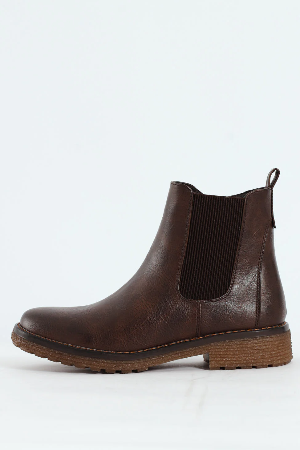 Belinda Lug Sole Chelsea Boot - Chocolate - Image 4