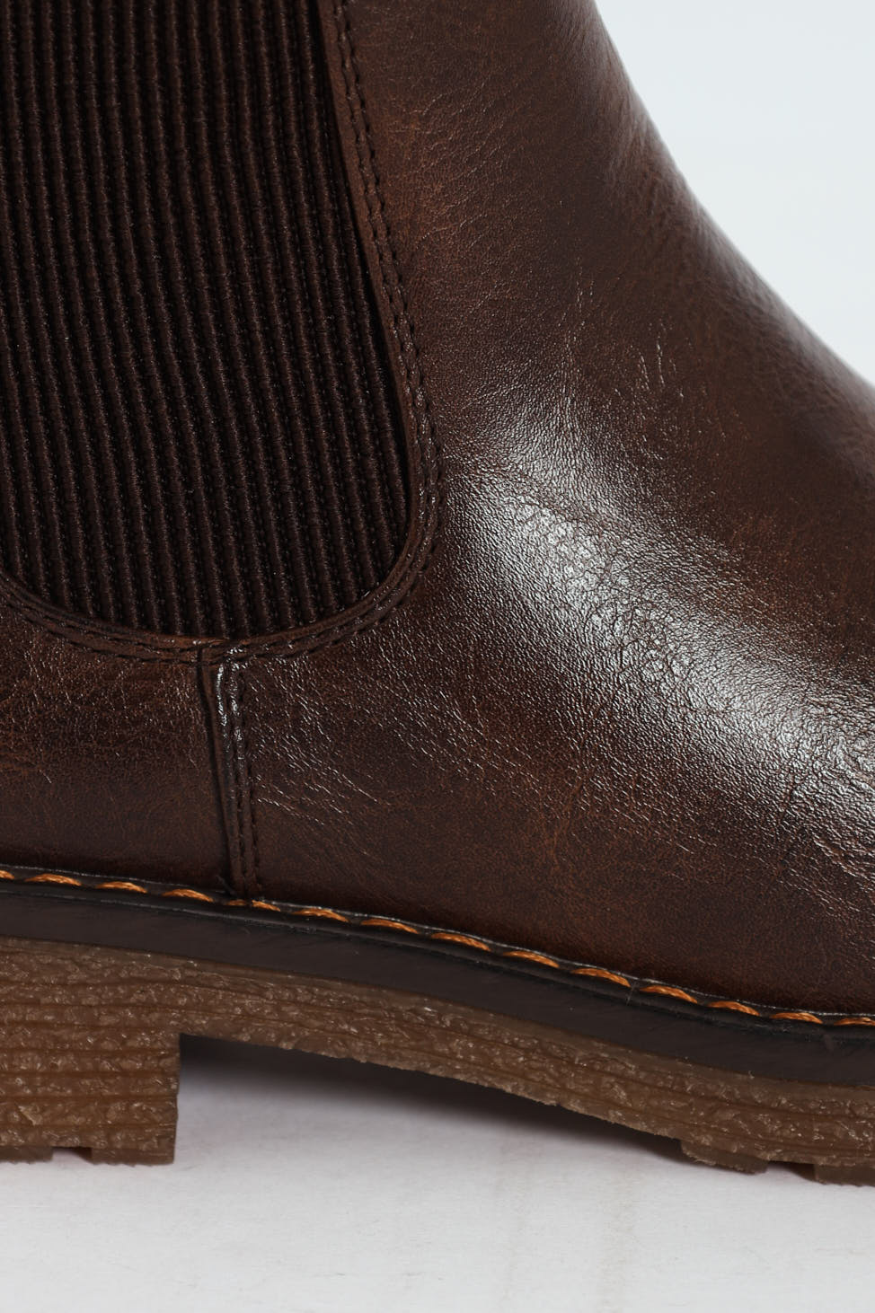 Belinda Lug Sole Chelsea Boot - Chocolate - Image 6