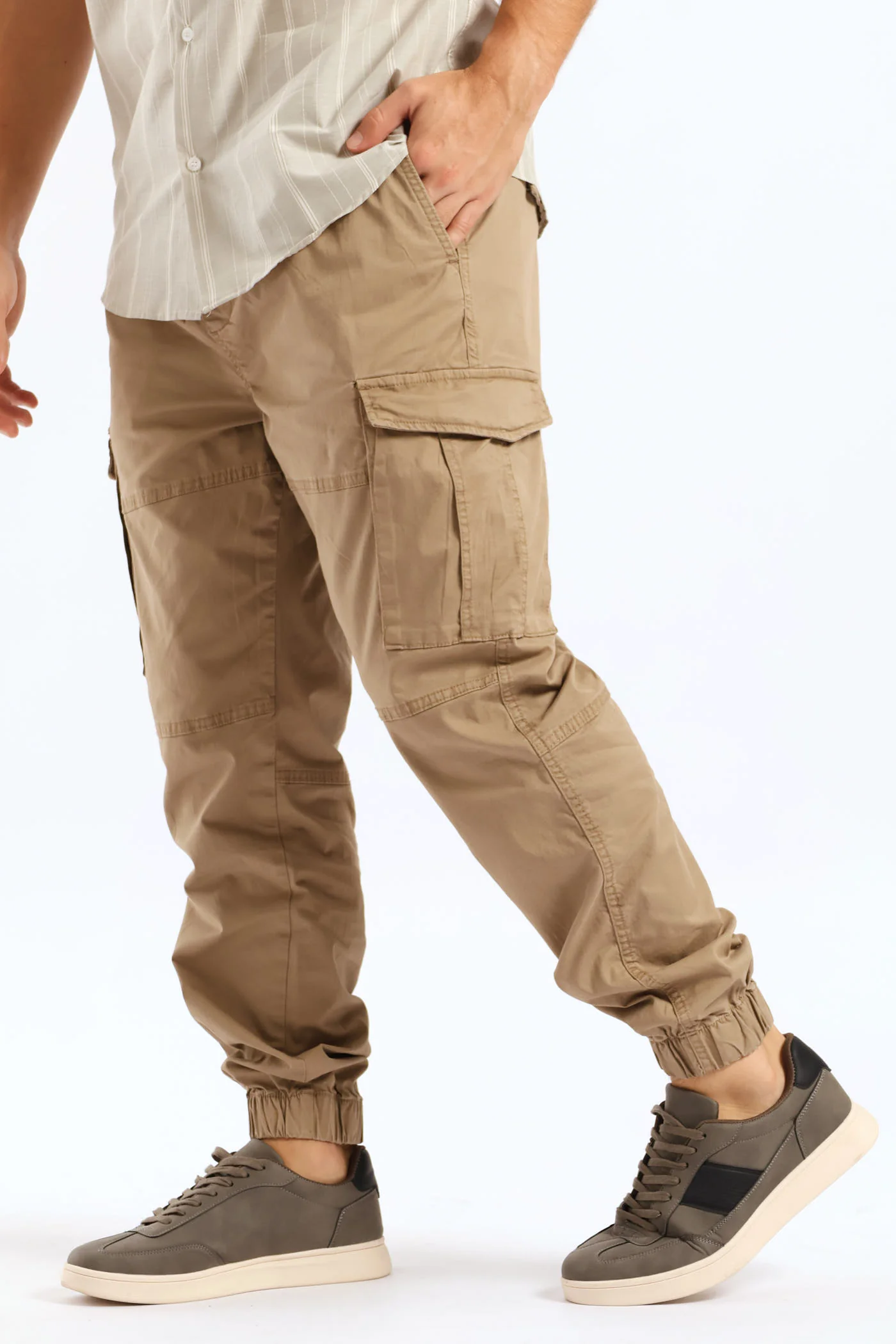 Bellows Pocket Cargo Jogger - Khaki - Image 2