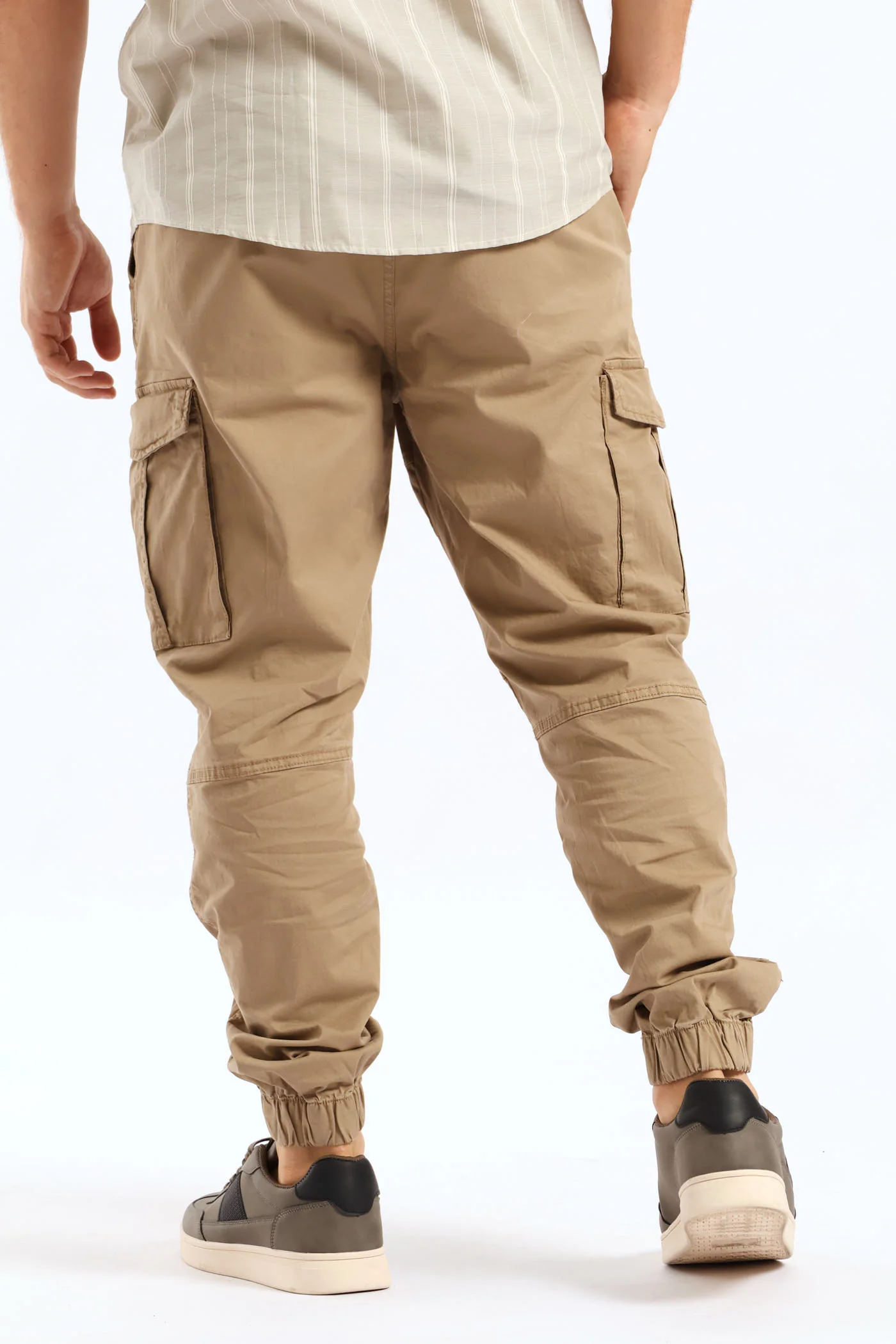 Bellows Pocket Cargo Jogger - Khaki - Image 4