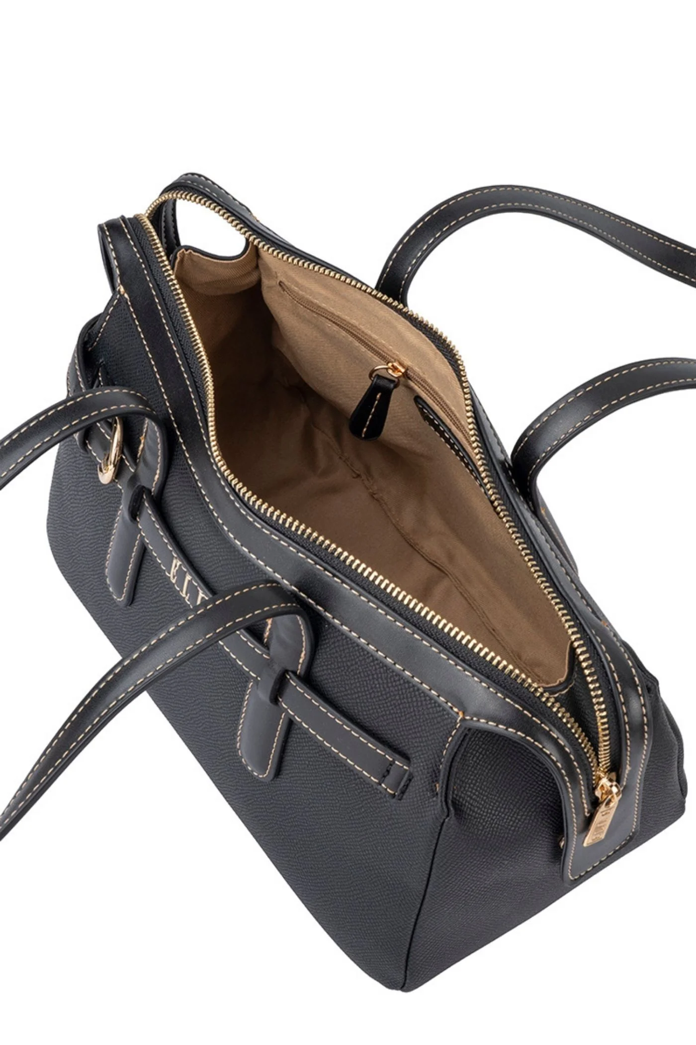 Belt Buckle Boston Bag - Black - Image 2