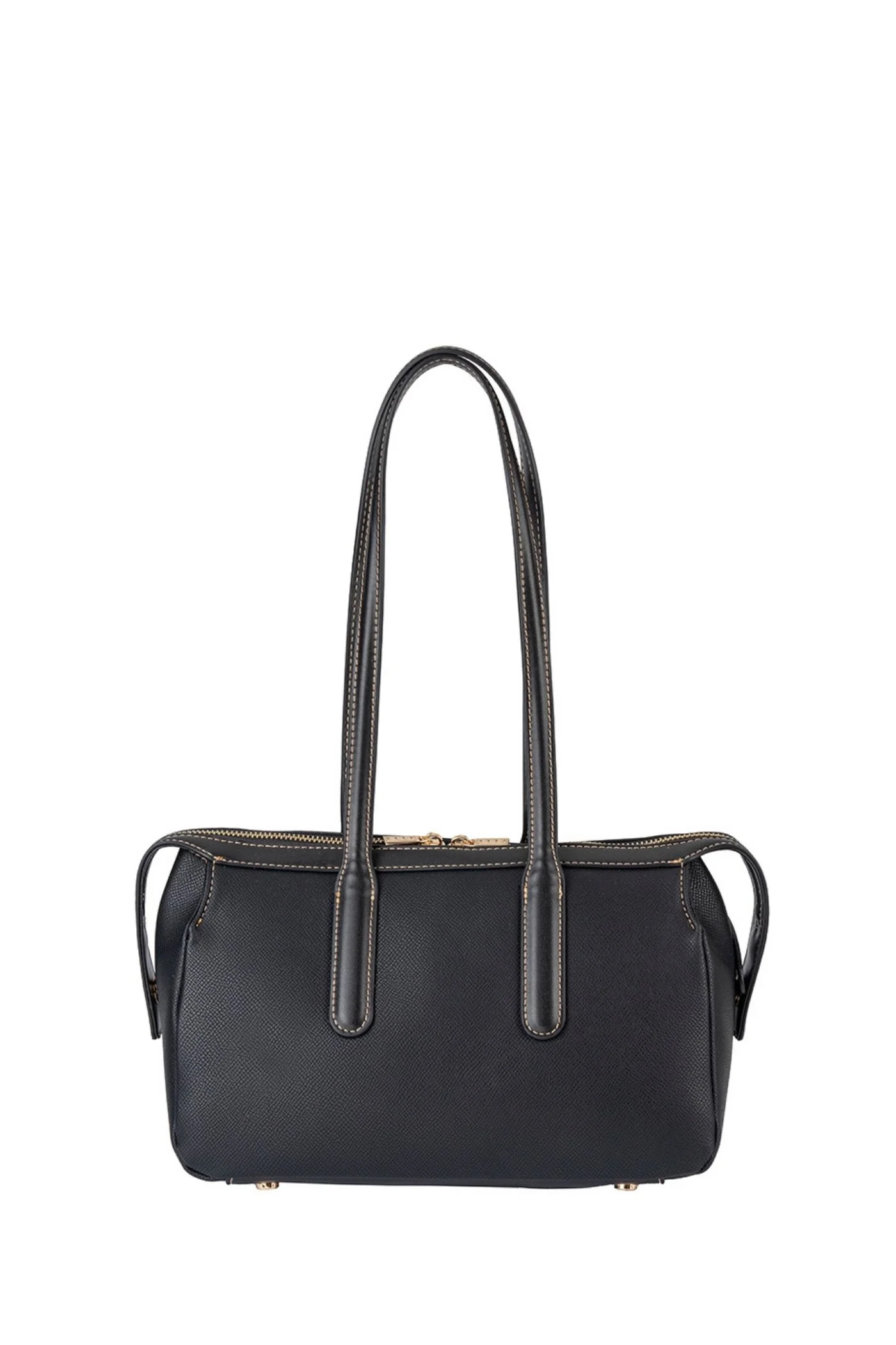 Belt Buckle Boston Bag - Black - Image 8