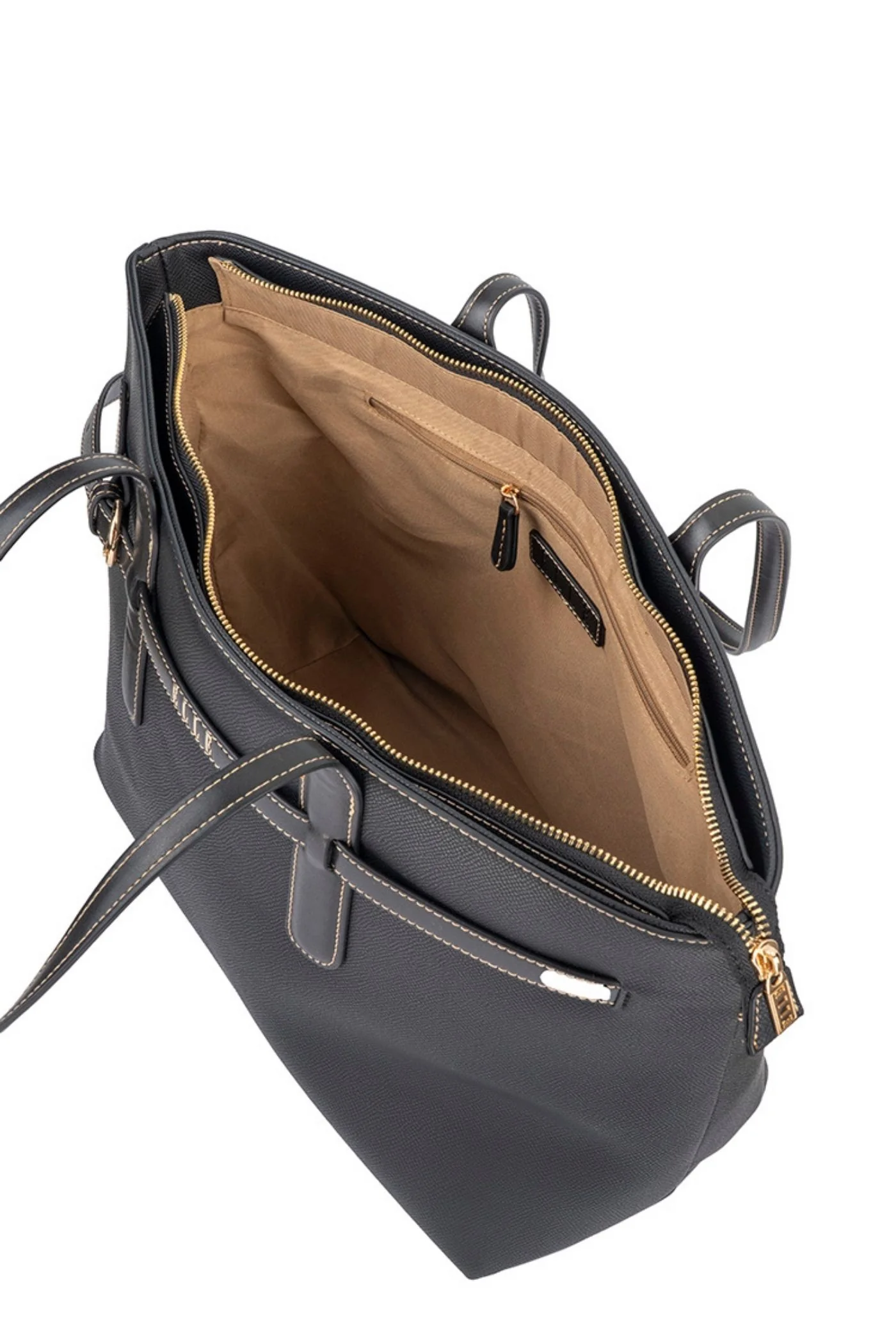 Belt Buckle Tote Bag - Black - Image 2