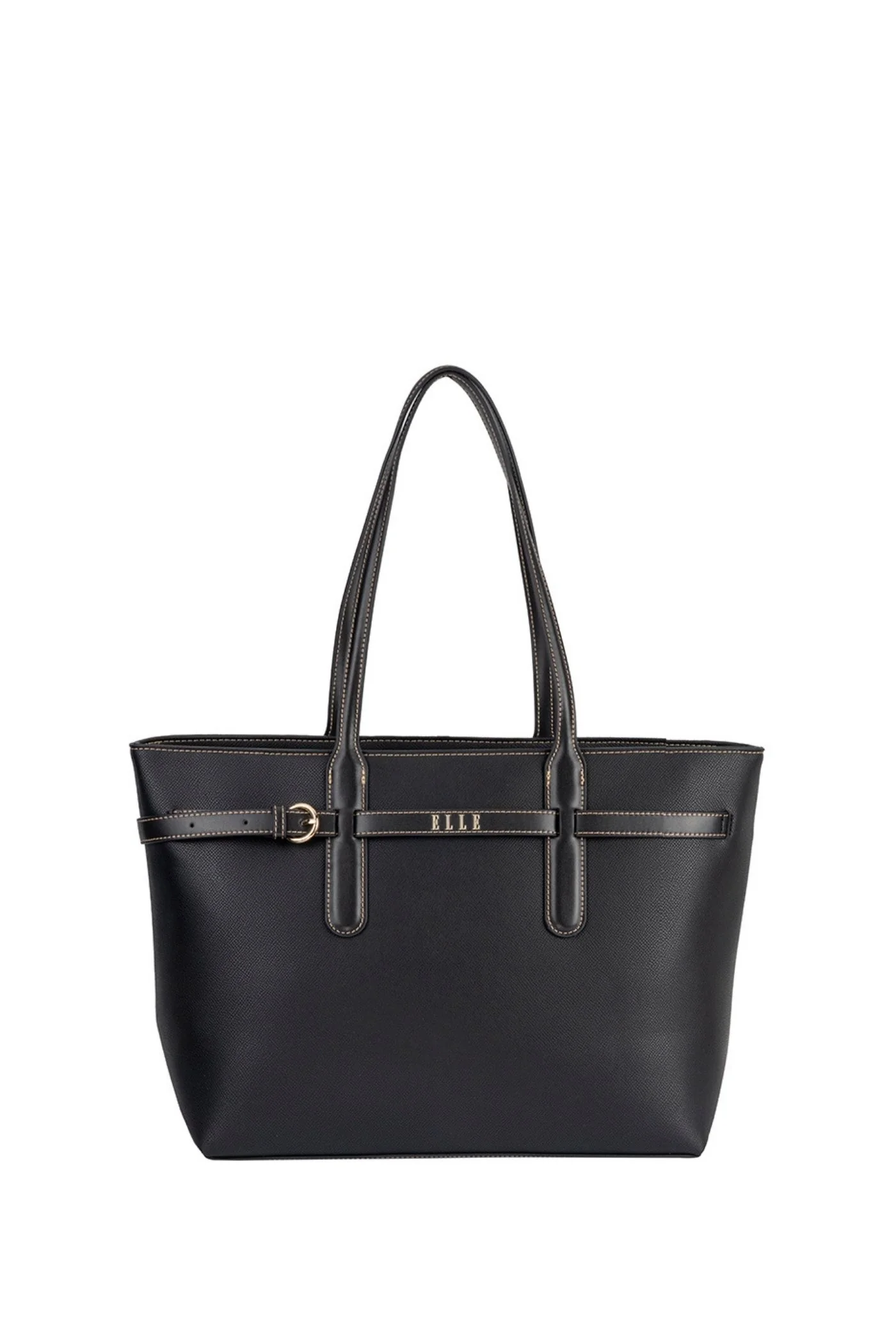 Belt Buckle Tote Bag - Black - Image 4