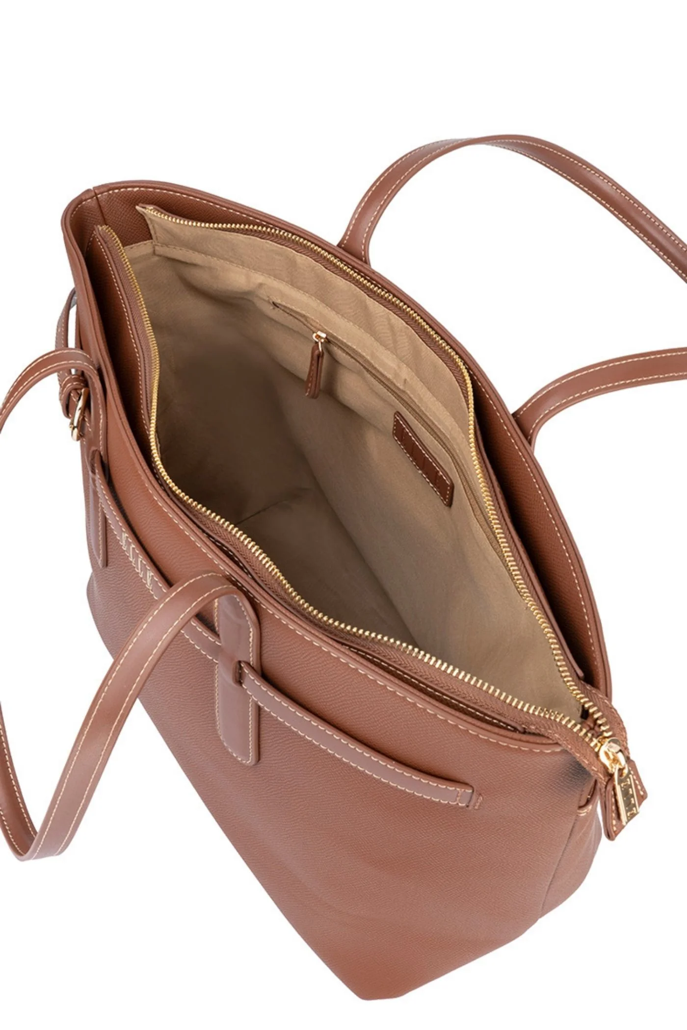 Belt Buckle Tote Bag - Brown - Image 2
