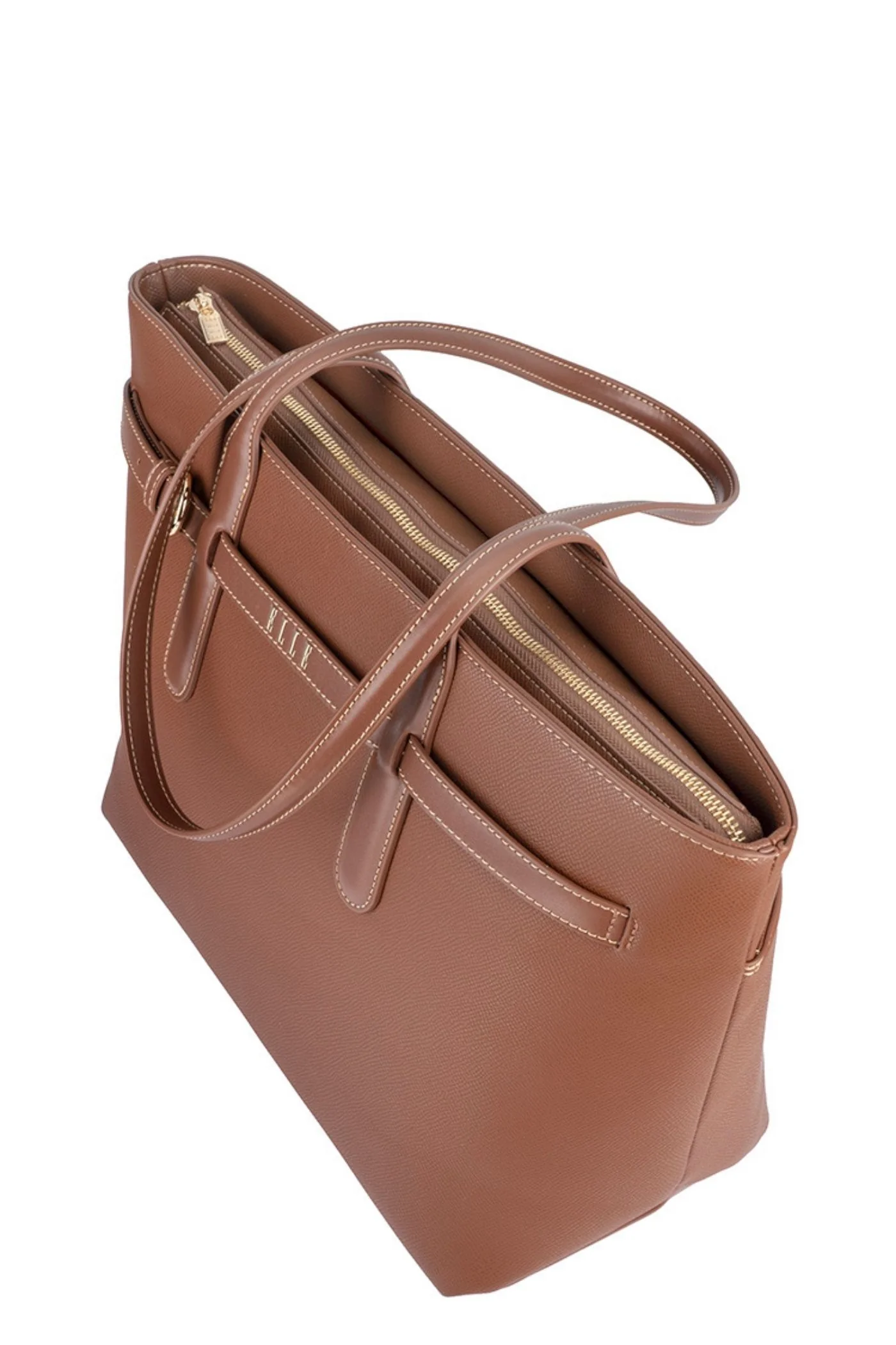 Belt Buckle Tote Bag - Brown - Image 3