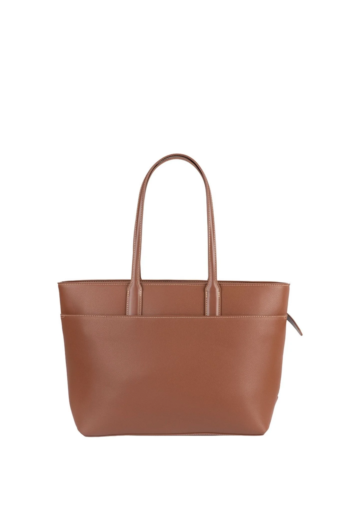 Belt Buckle Tote Bag - Brown - Image 6