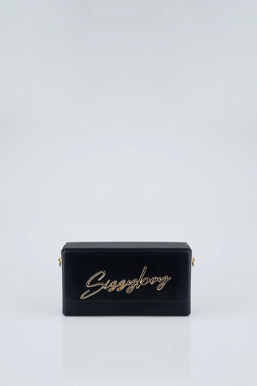 Belt Strap & Front Flap Detail Pauline Handbag - Black - Image 4