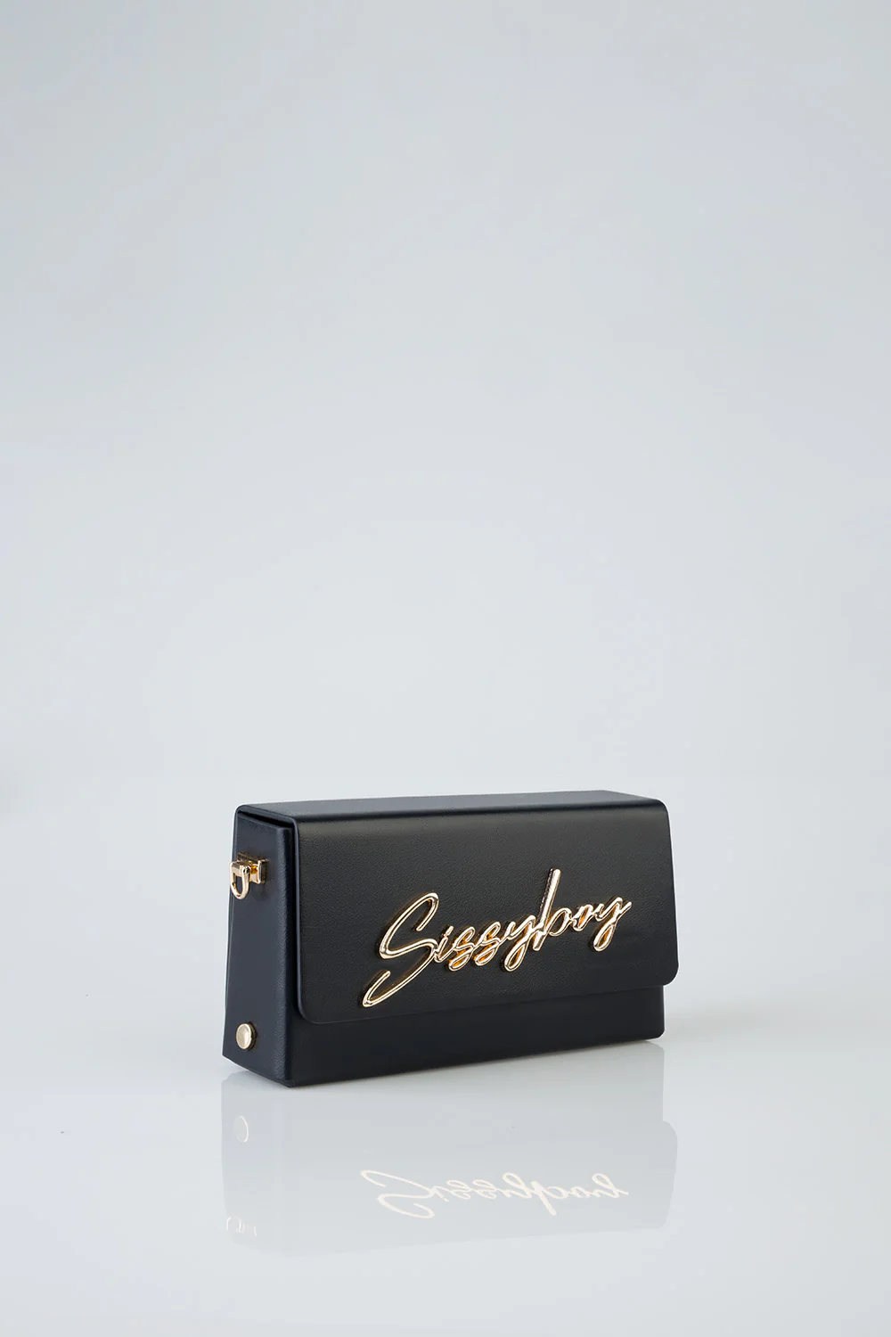 Belt Strap & Front Flap Detail Pauline Handbag - Black - Image 6