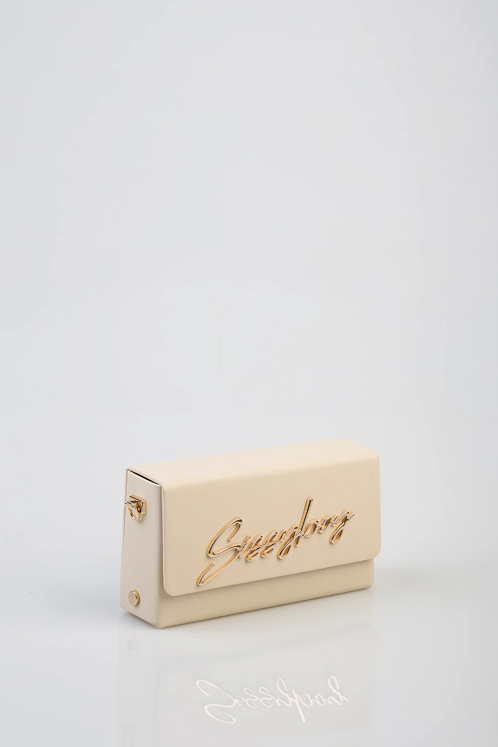 Belt Strap & Front Flap Detail Pauline Handbag - Ecru - Image 6