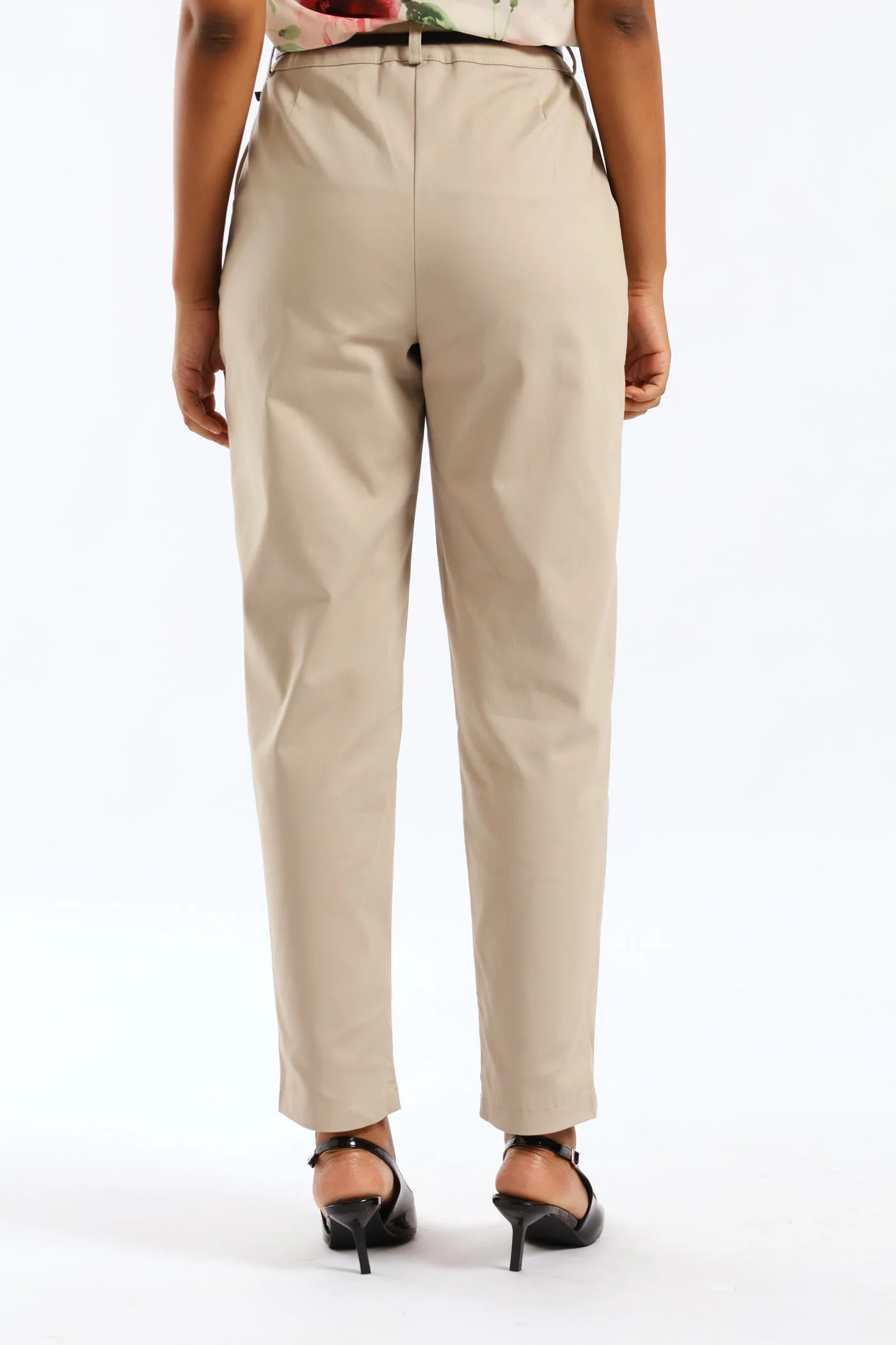 Belted Chino Pant - Oatmeal - Image 2