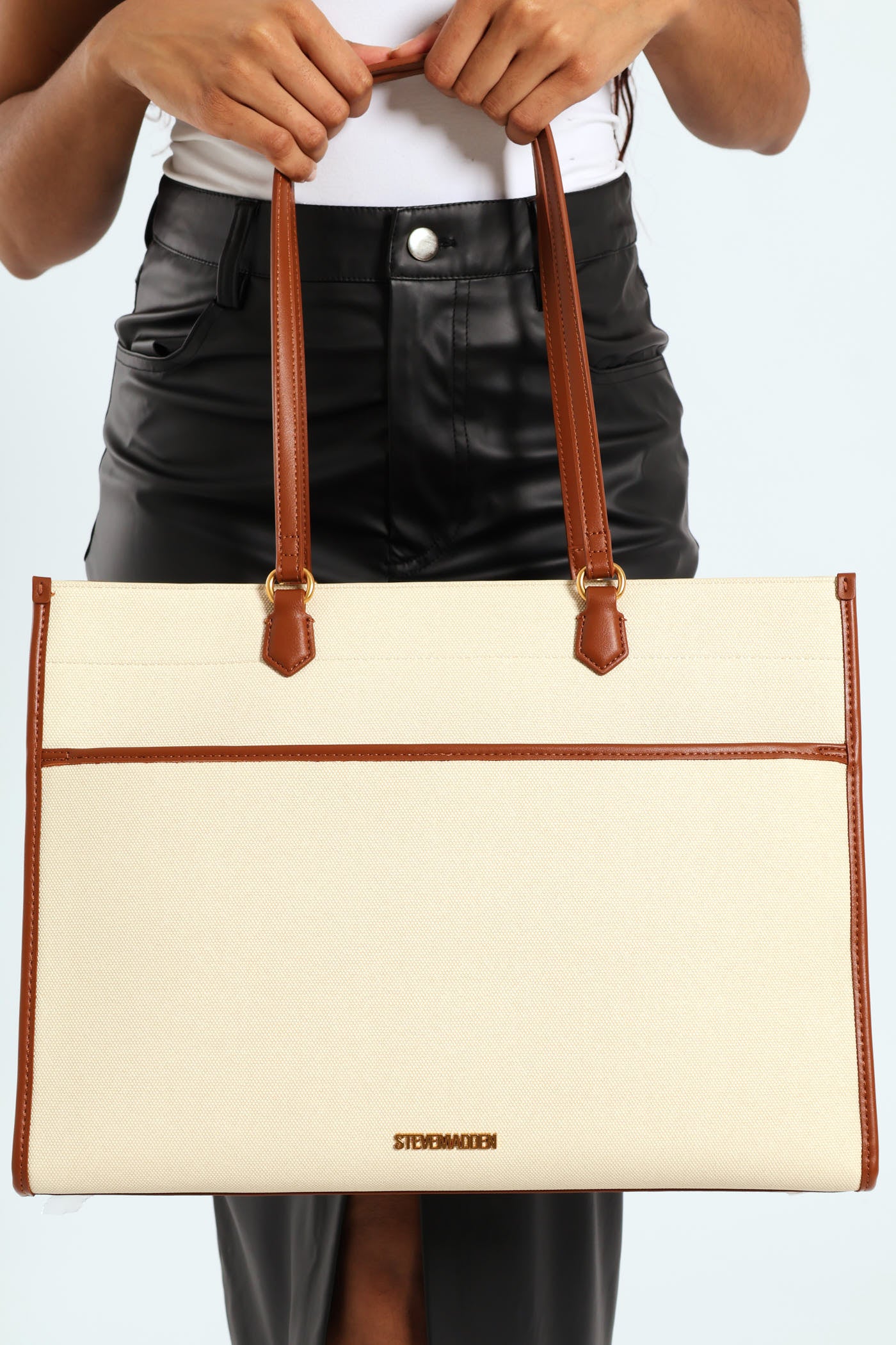 Bence Large Tote Bag - Cognac - Image 6