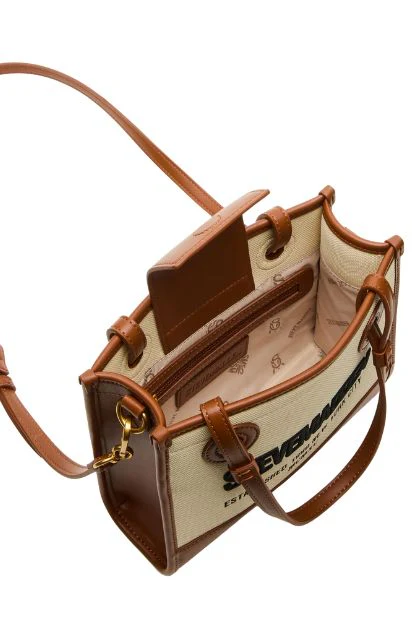 Beris Small Tote Bag - Cognac - Image 8