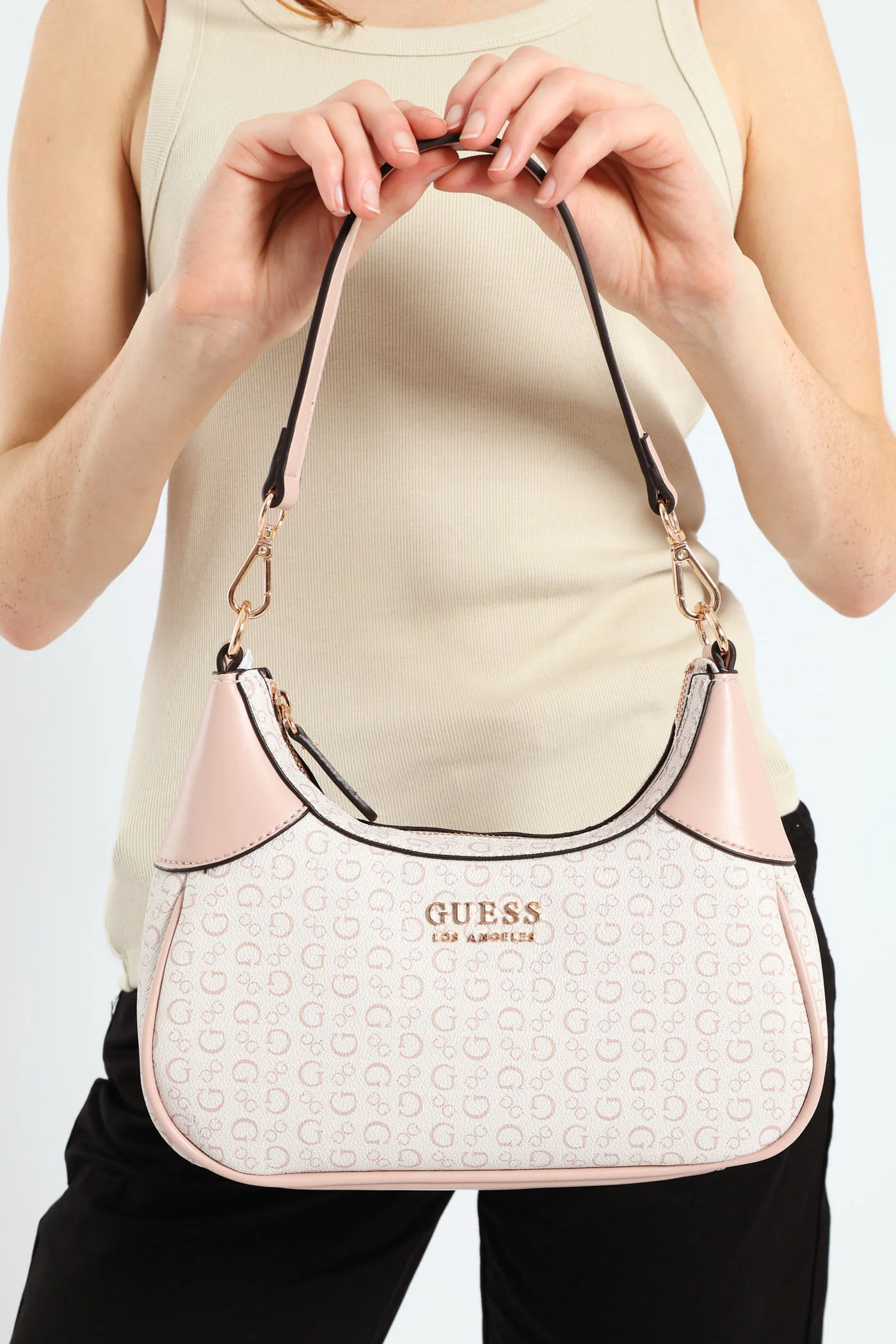Berkton Mini Top Zip Bag - Blush - Image 2