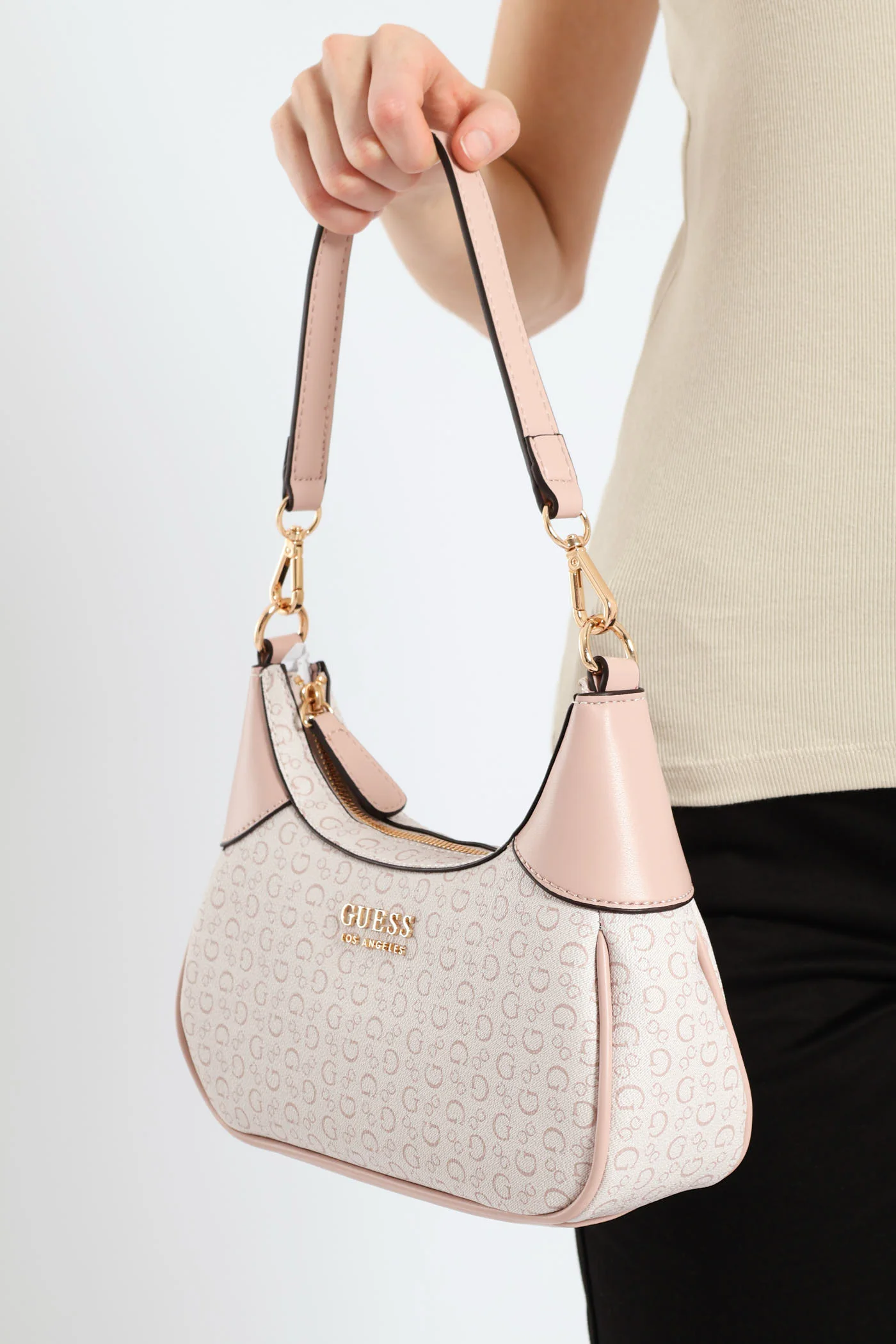 Berkton Mini Top Zip Bag - Blush - Image 3