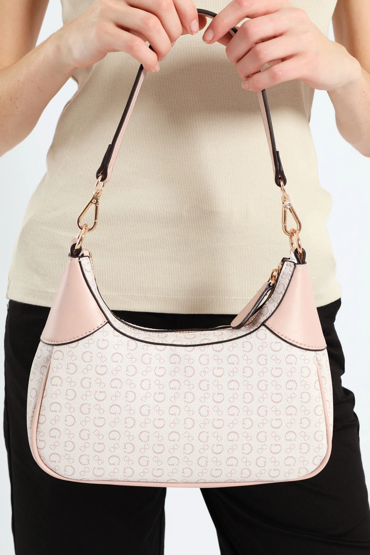 Berkton Mini Top Zip Bag - Blush - Image 4